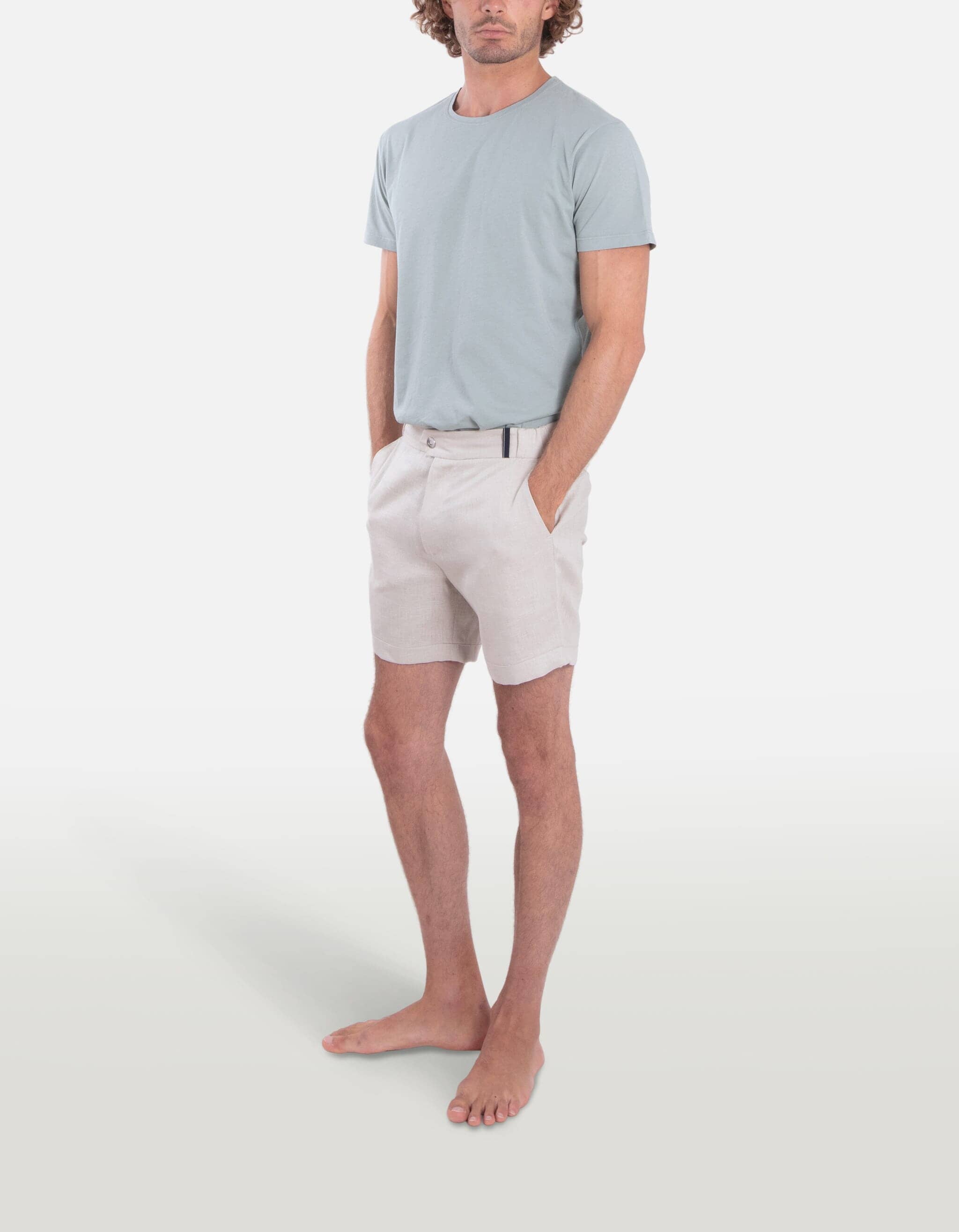 Todd - 05. Beige Grey Todd - 05. Beige Grey Shorts - Todd MACKEENE