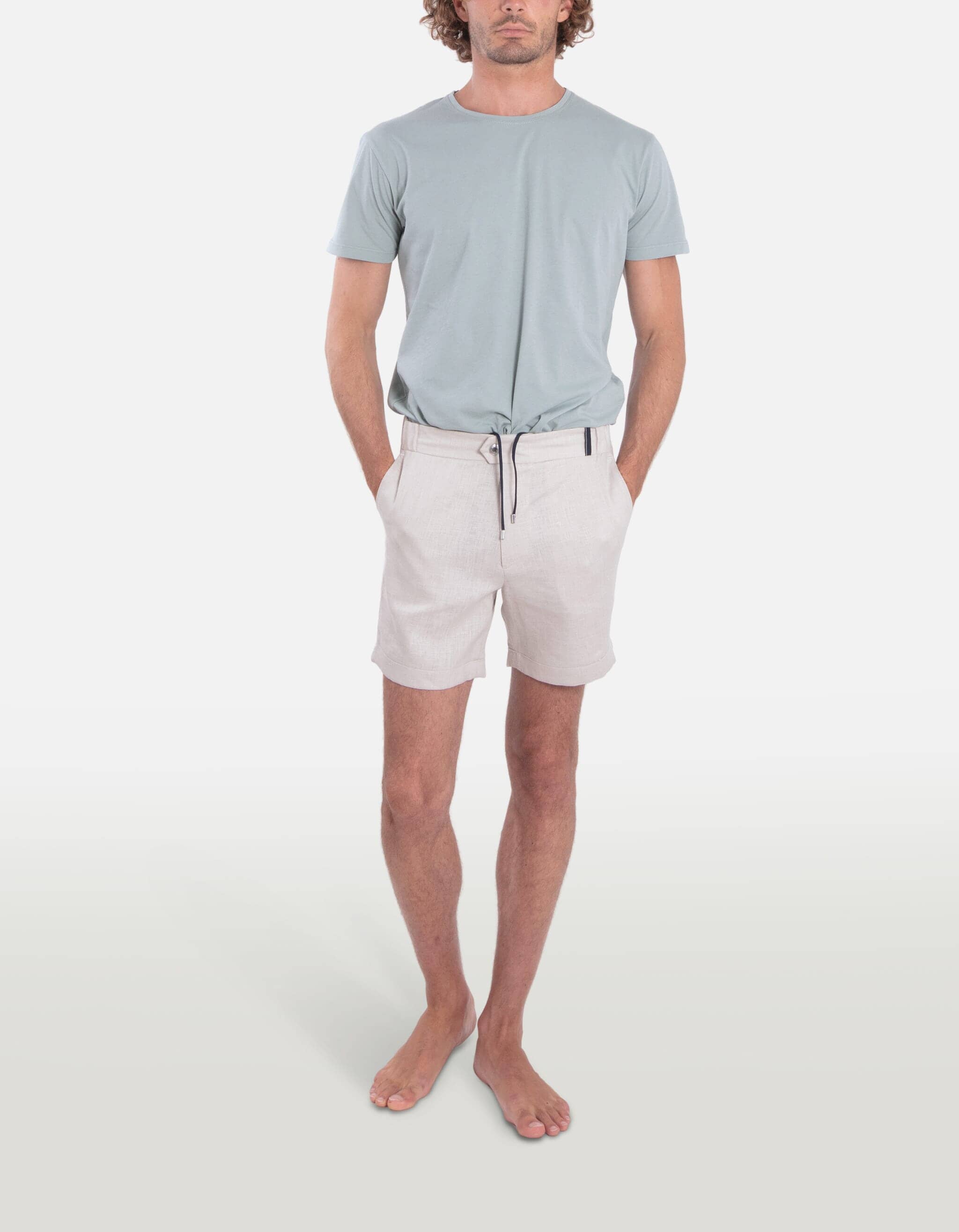 Todd - 05. Beige Grey Todd - 05. Beige Grey Shorts - Todd MACKEENE