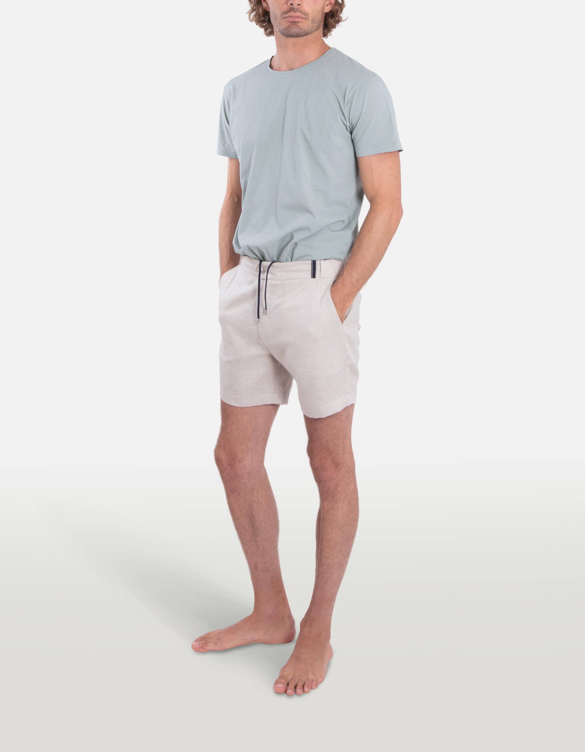 Todd - 05. Beige Grey Todd - 05. Beige Grey Shorts - Todd MACKEENE