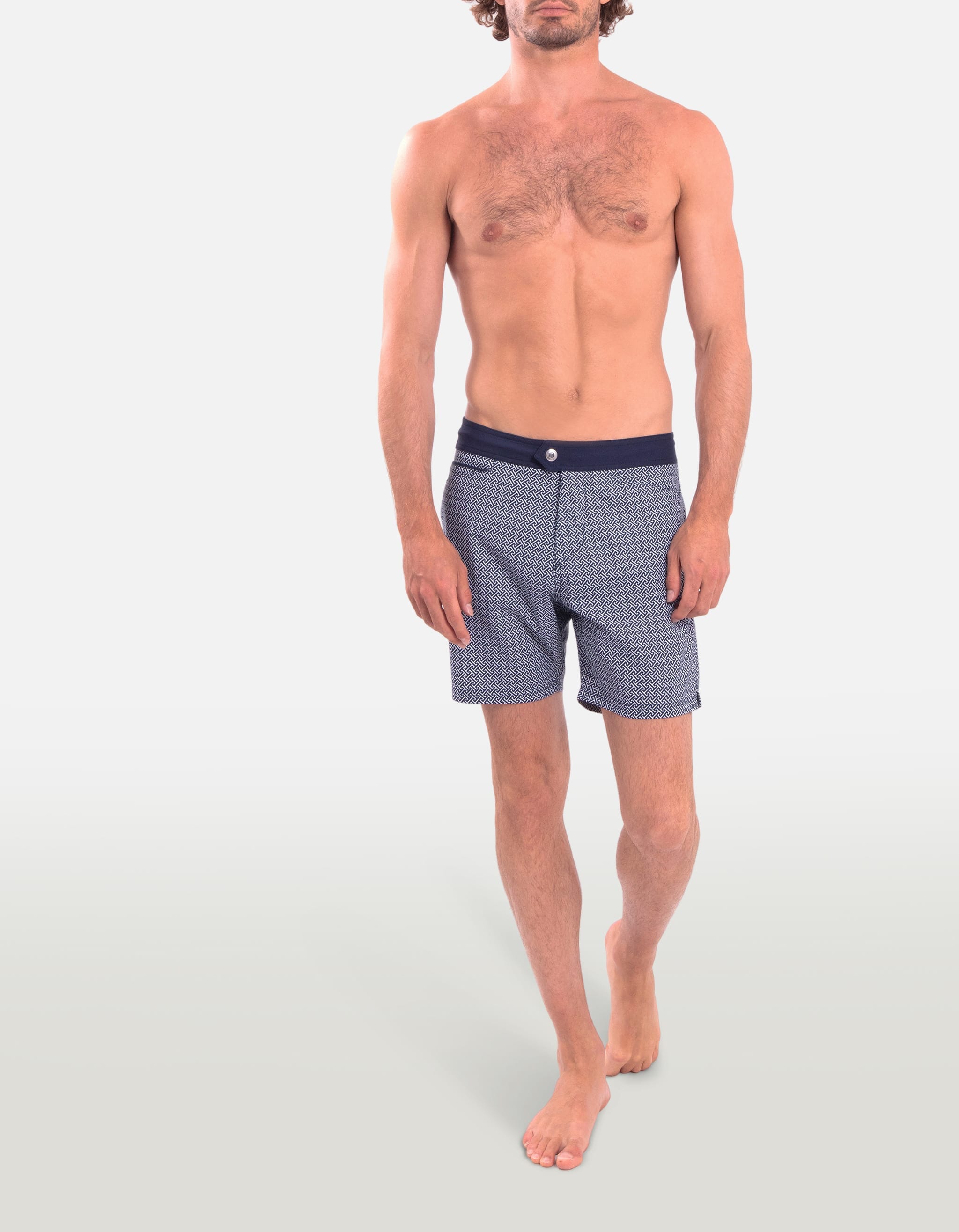 Barth5 - P20. Navy Hermé Swim Shorts - Barth5 MACKEENE 