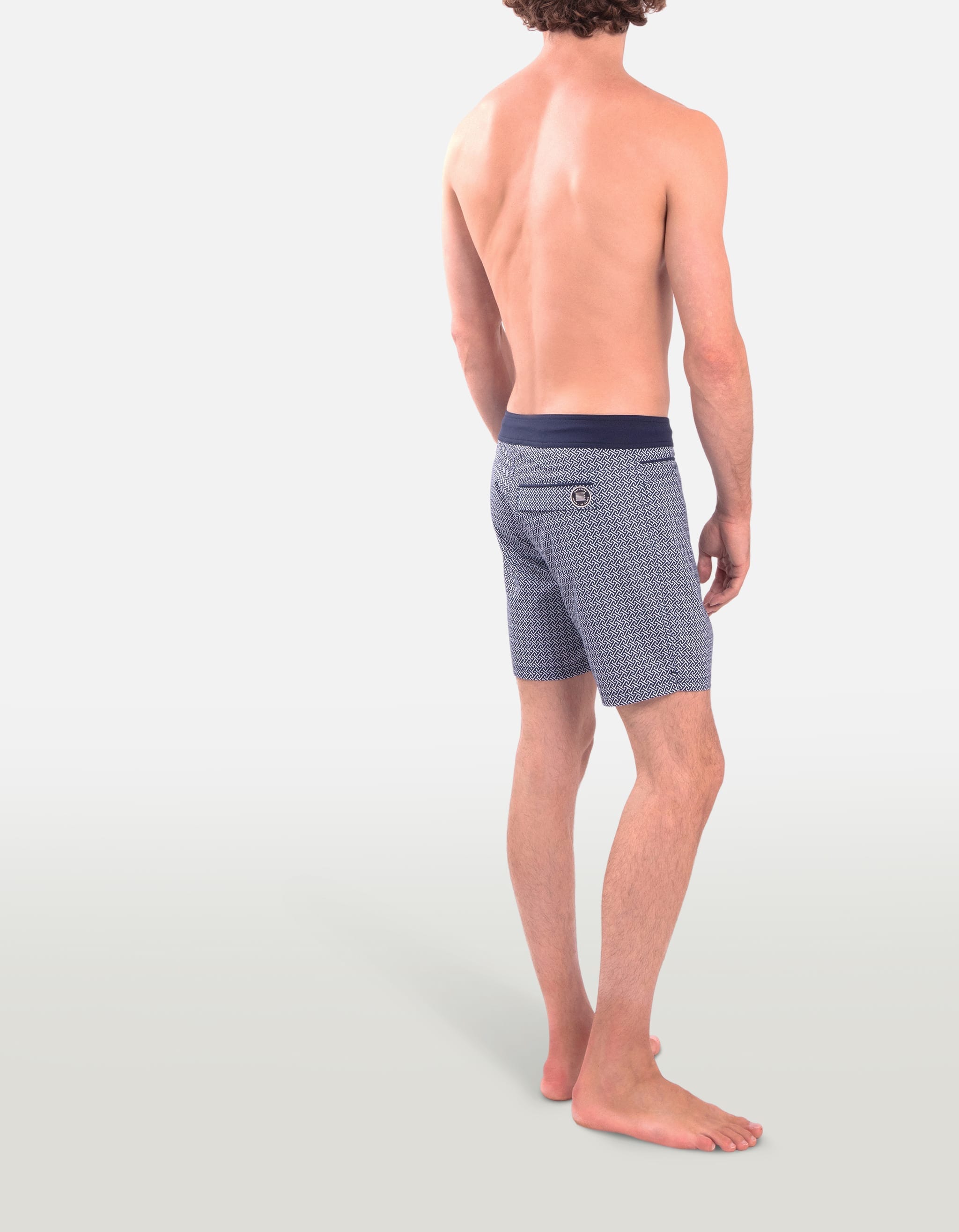 Barth5 - P20. Navy Hermé Swim Shorts - Barth5 MACKEENE 