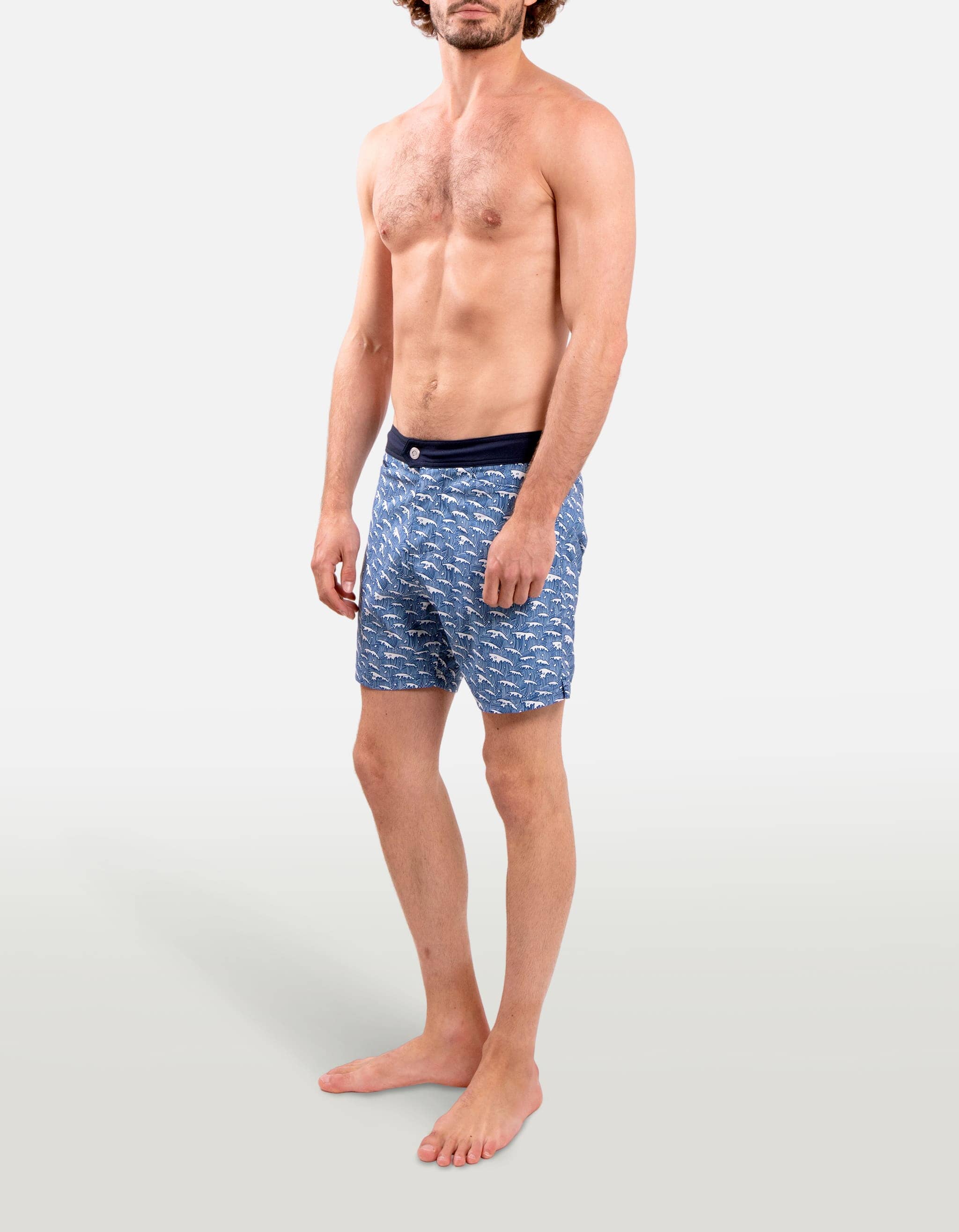 Barth5 - P21. Blue Waves Barth5 - P21. Blue Waves Swim Shorts - Barth5 MACKEENE