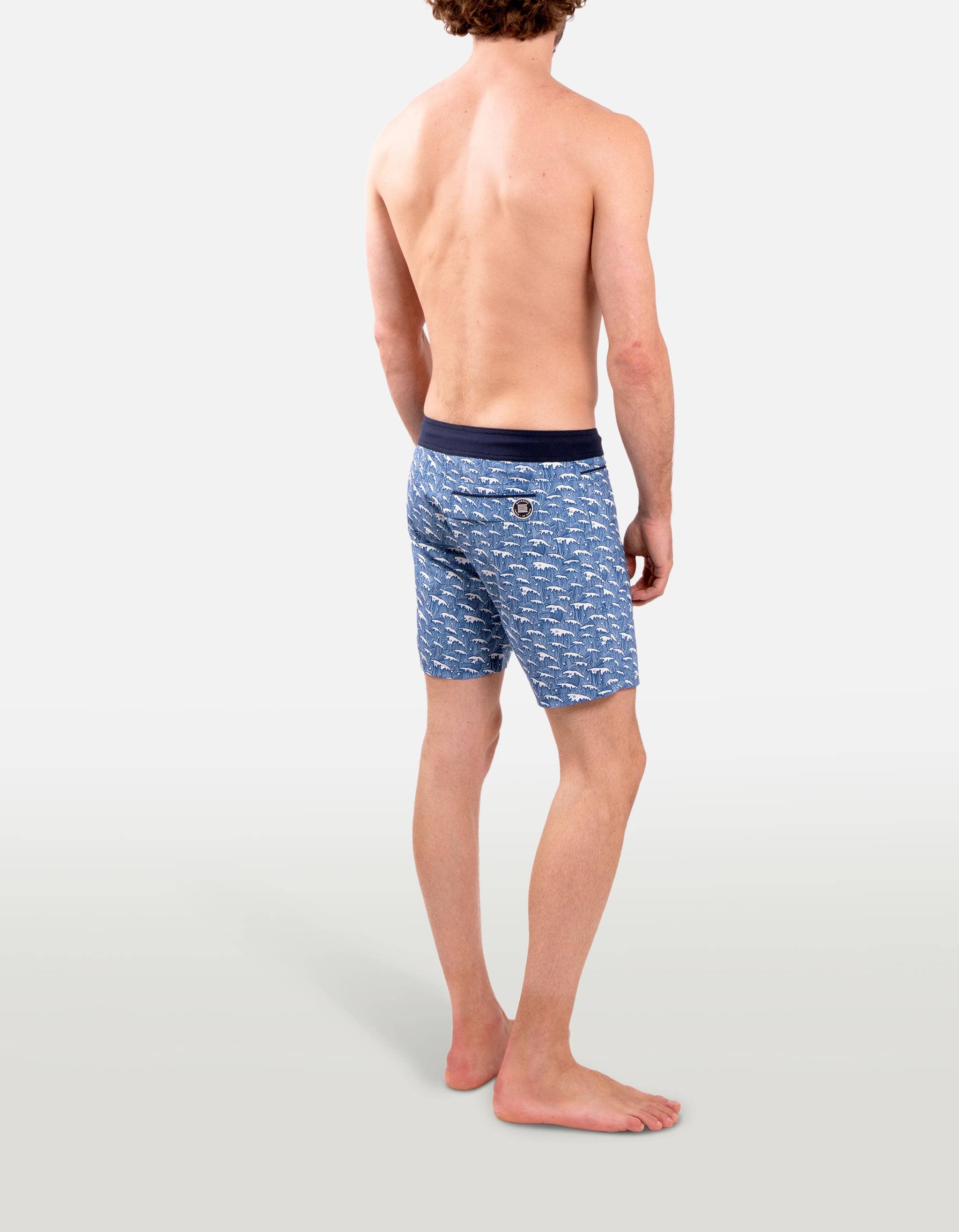 Barth5 - P21. Blue Waves Swim Shorts - Barth5 MACKEENE 