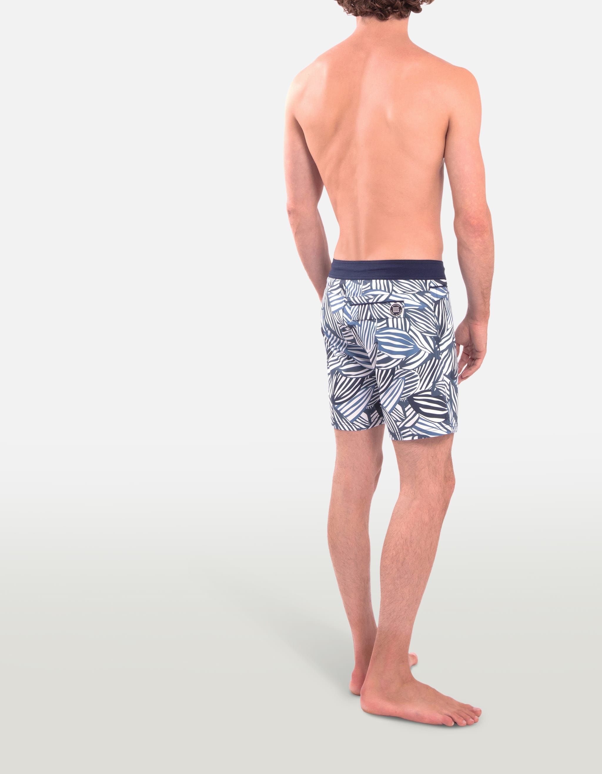 Barth5 - P22. Blue Feve Swim Shorts - Barth5 MACKEENE 