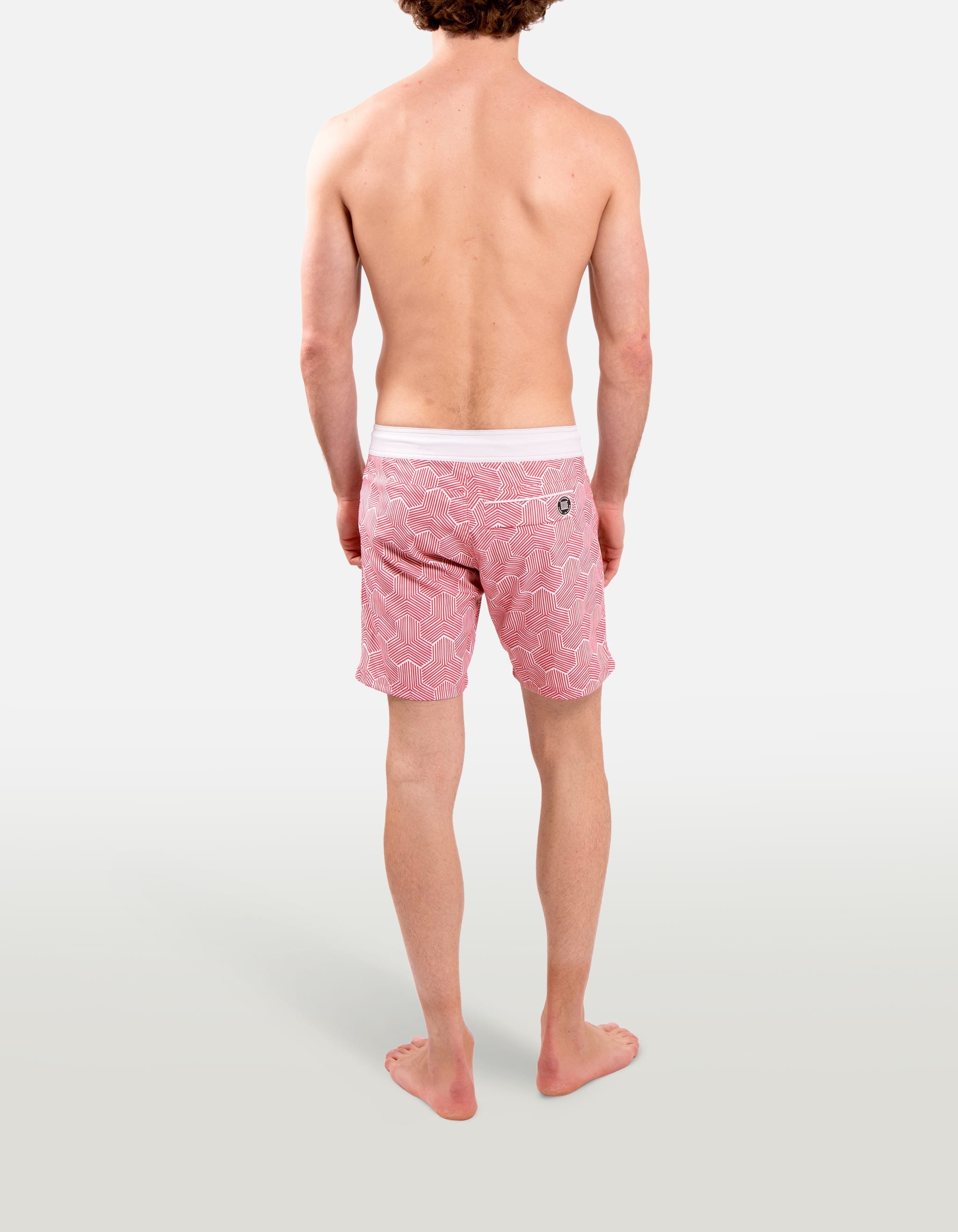 Barth5 - P28. Red Koniwa Swim Shorts - Barth5 MACKEENE 