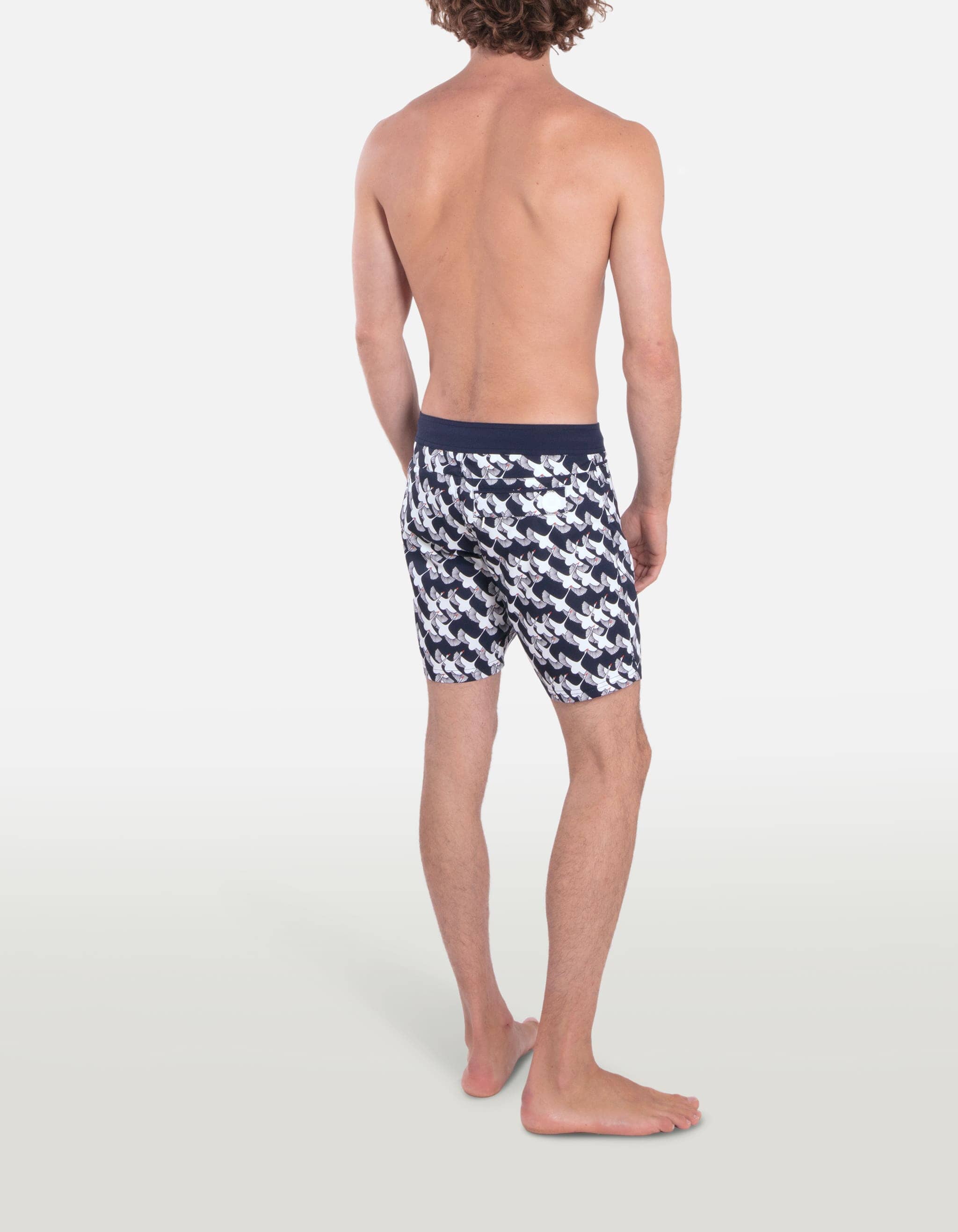 Barth5 - P35. Navy Konotori Swim Shorts - Barth5 MACKEENE 