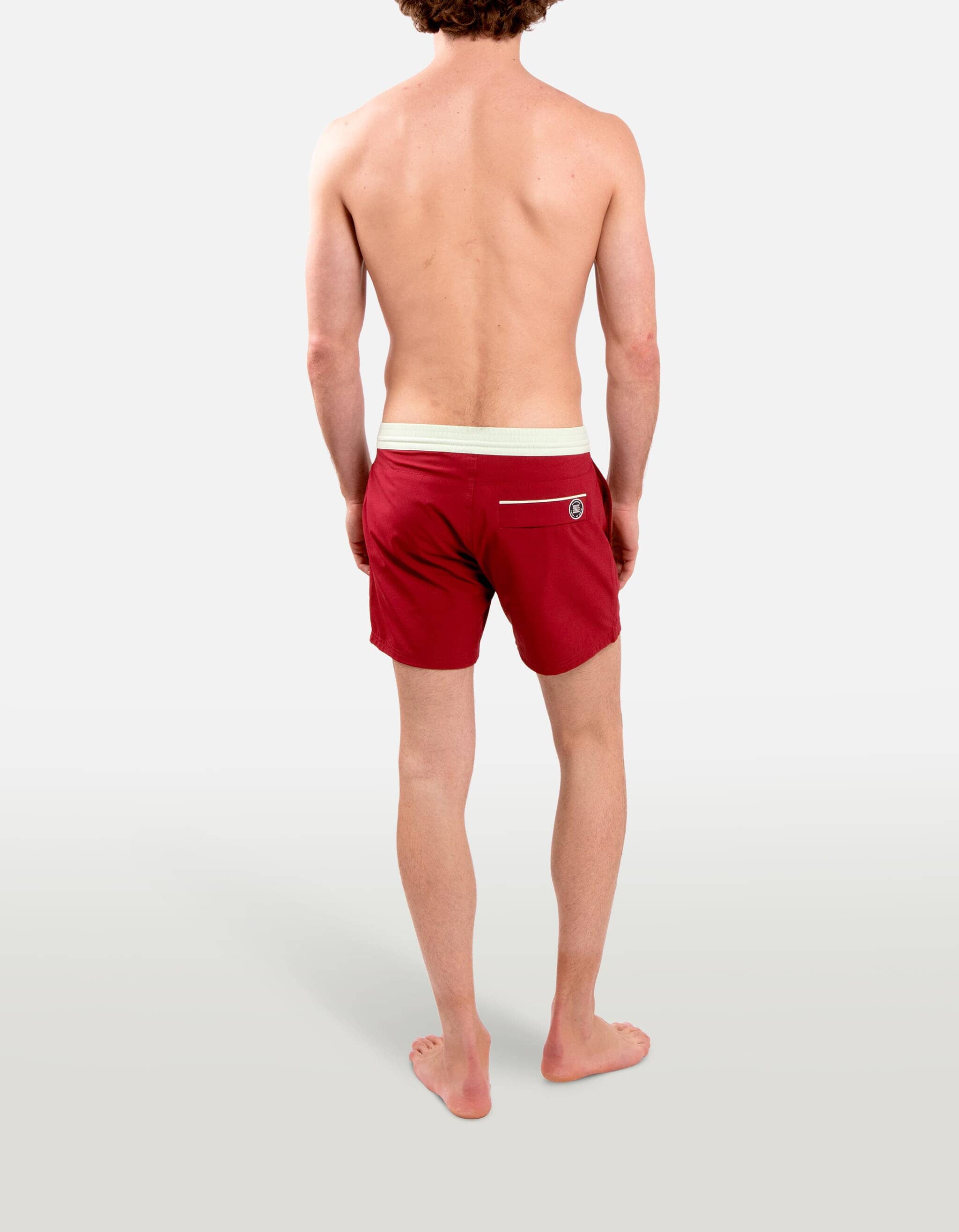 Ben - 02. Bordeau & Tea Swim Shorts - Ben MACKEENE 