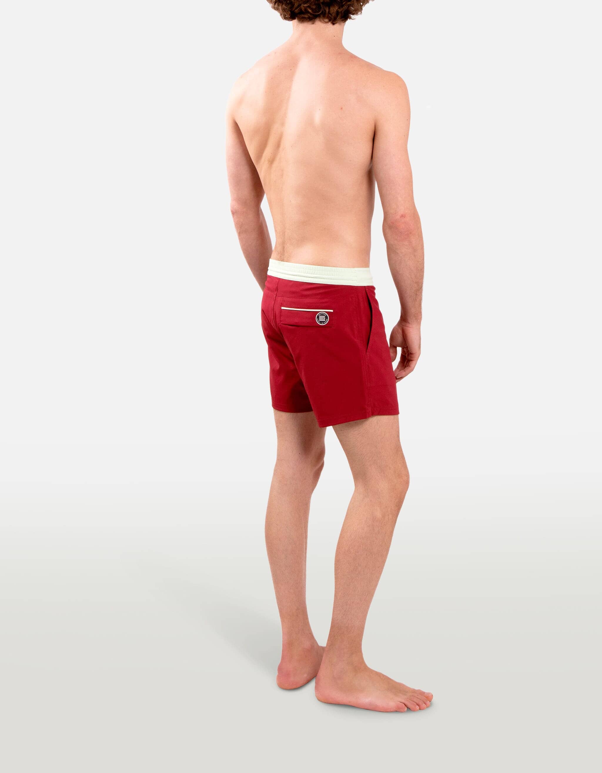 Ben - 02. Bordeau & Tea Ben - 02. Bordeau & Tea Swim Shorts - Ben MACKEENE