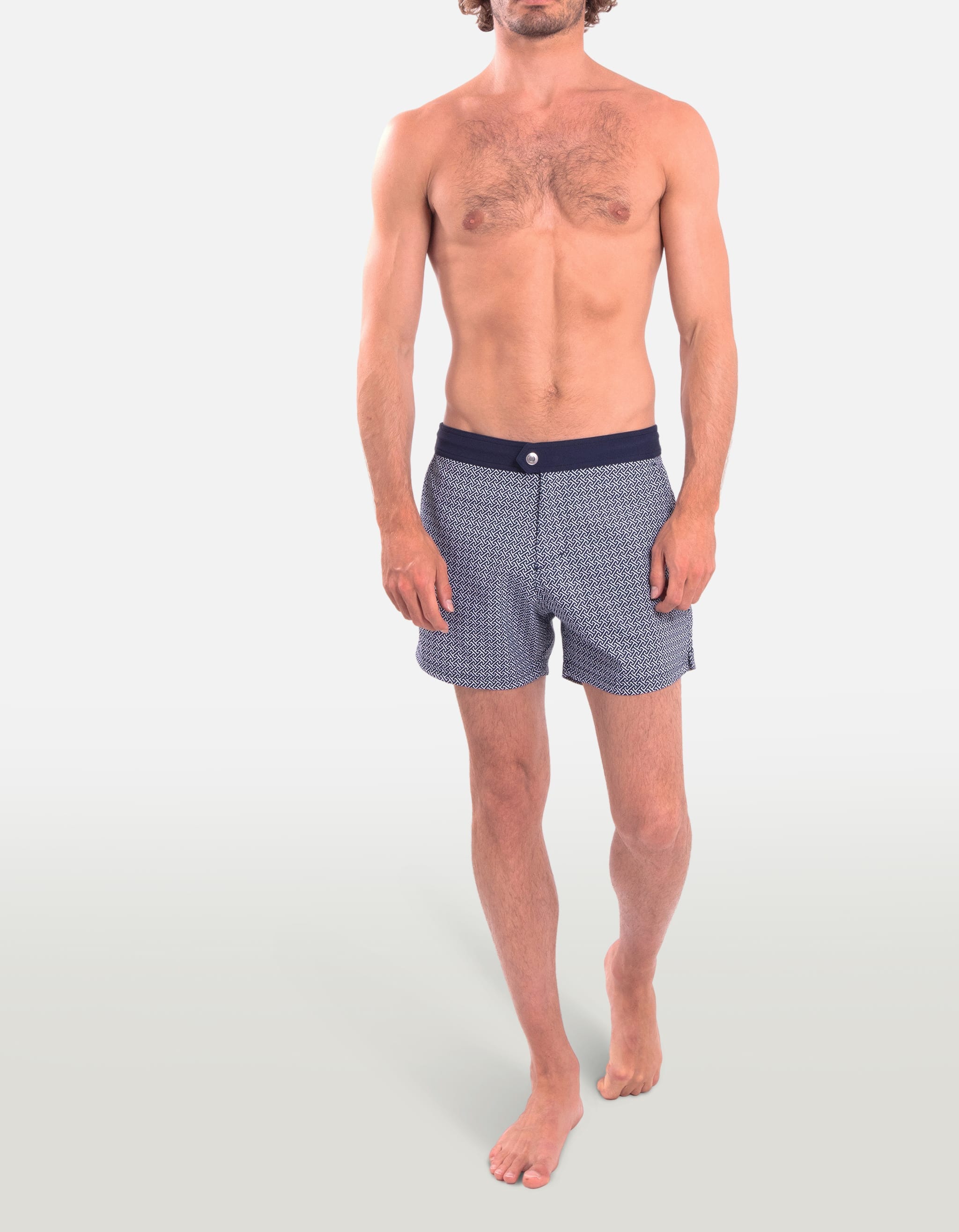 Ben - P20. Navy Hermé Swim Shorts - Ben MACKEENE 