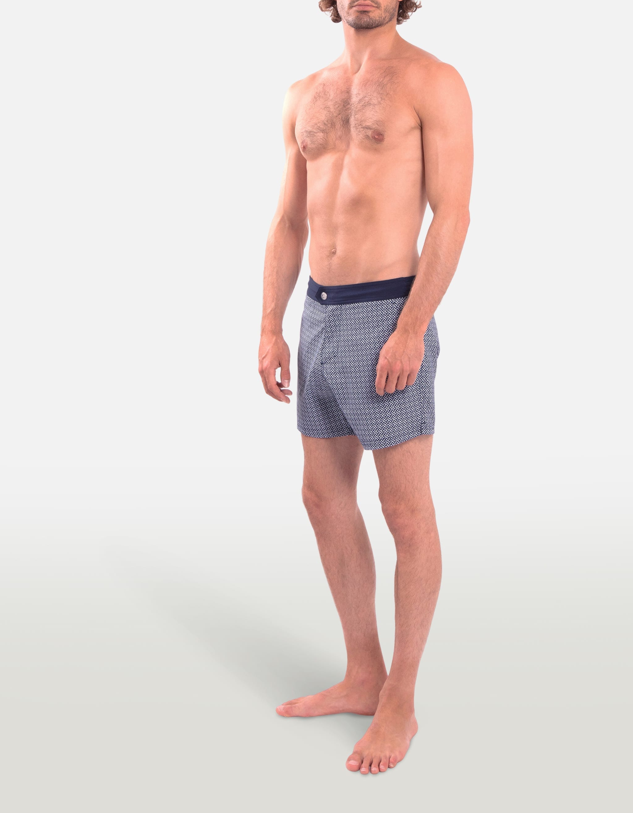 Ben - P20. Navy Hermé Swim Shorts - Ben MACKEENE 