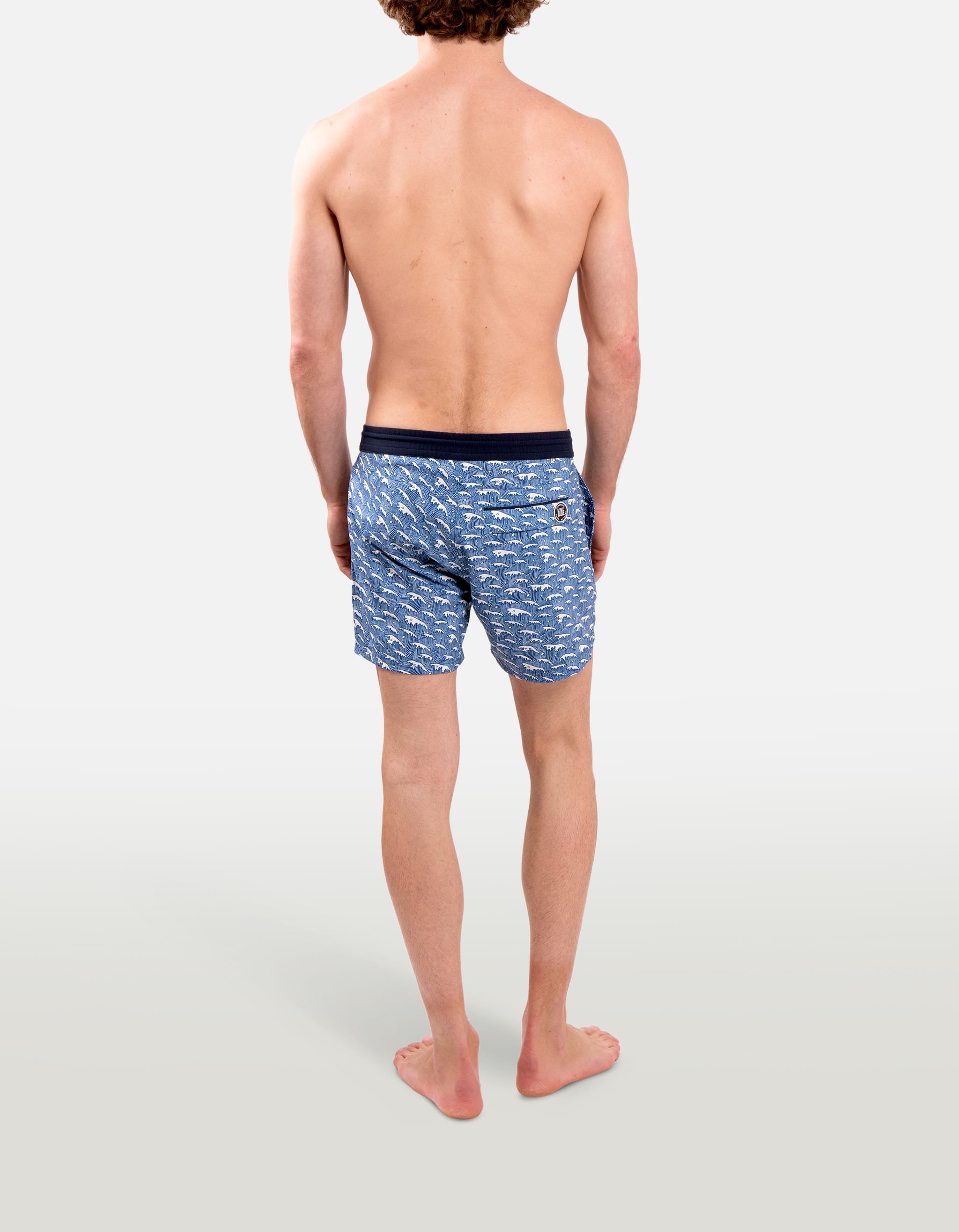 Ben - P21. Blue Waves Ben - P21. Blue Waves Swim Shorts - Ben MACKEENE
