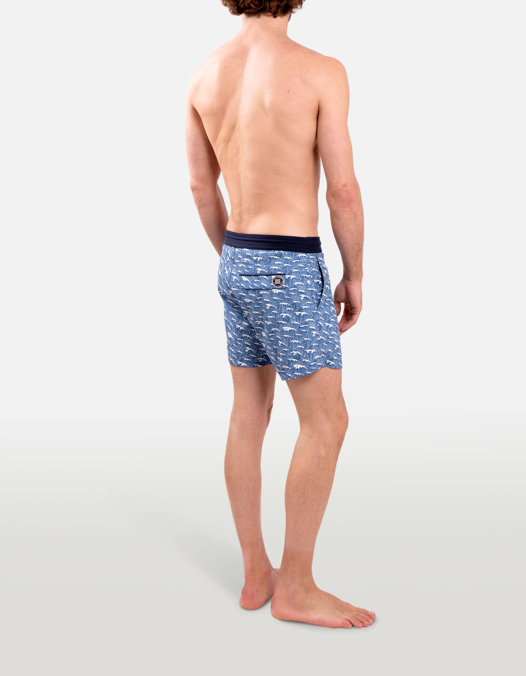 Ben - P21. Blue Waves Ben - P21. Blue Waves Swim Shorts - Ben MACKEENE