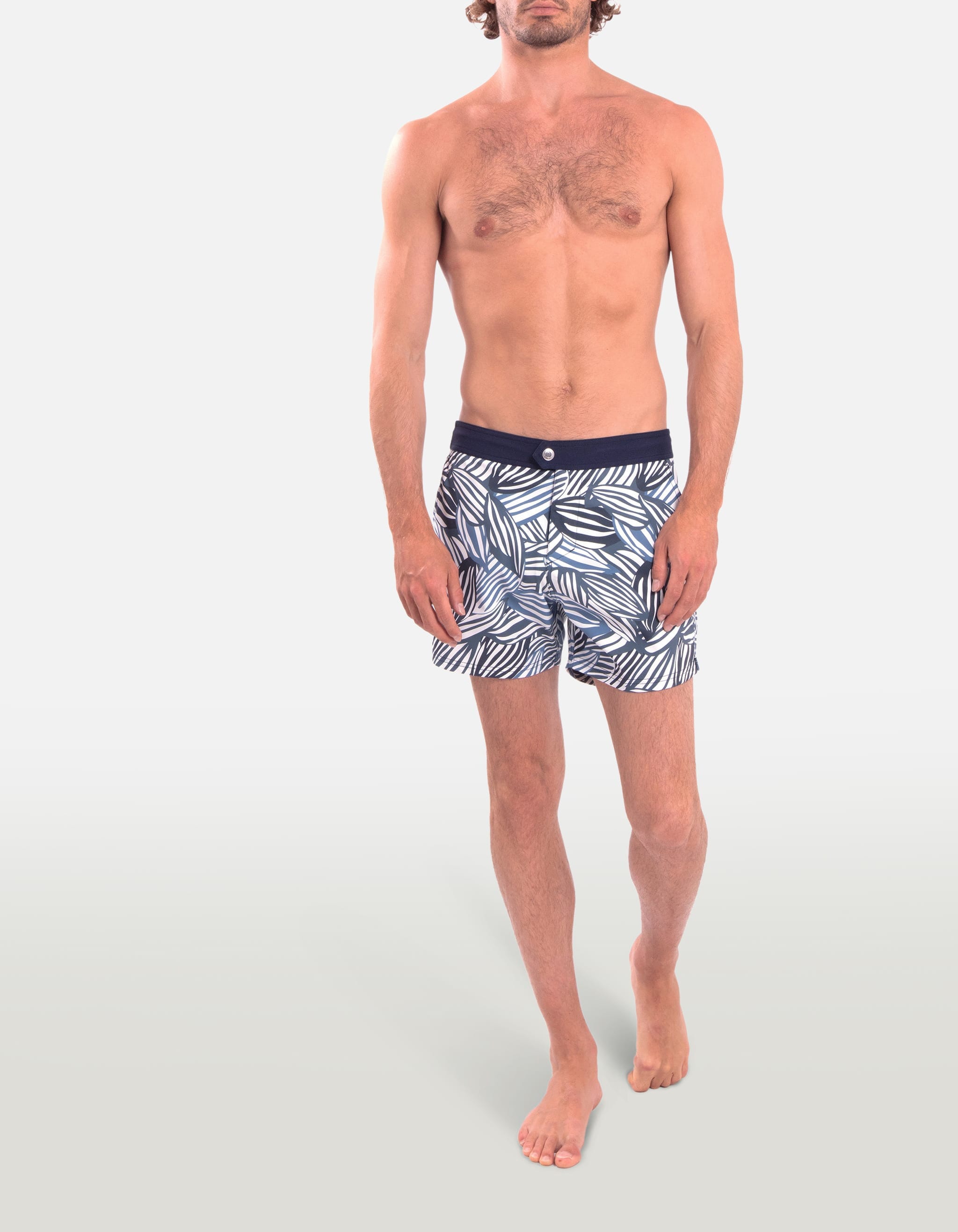 Ben - P22. Blue Feve Swim Shorts - Ben MACKEENE 