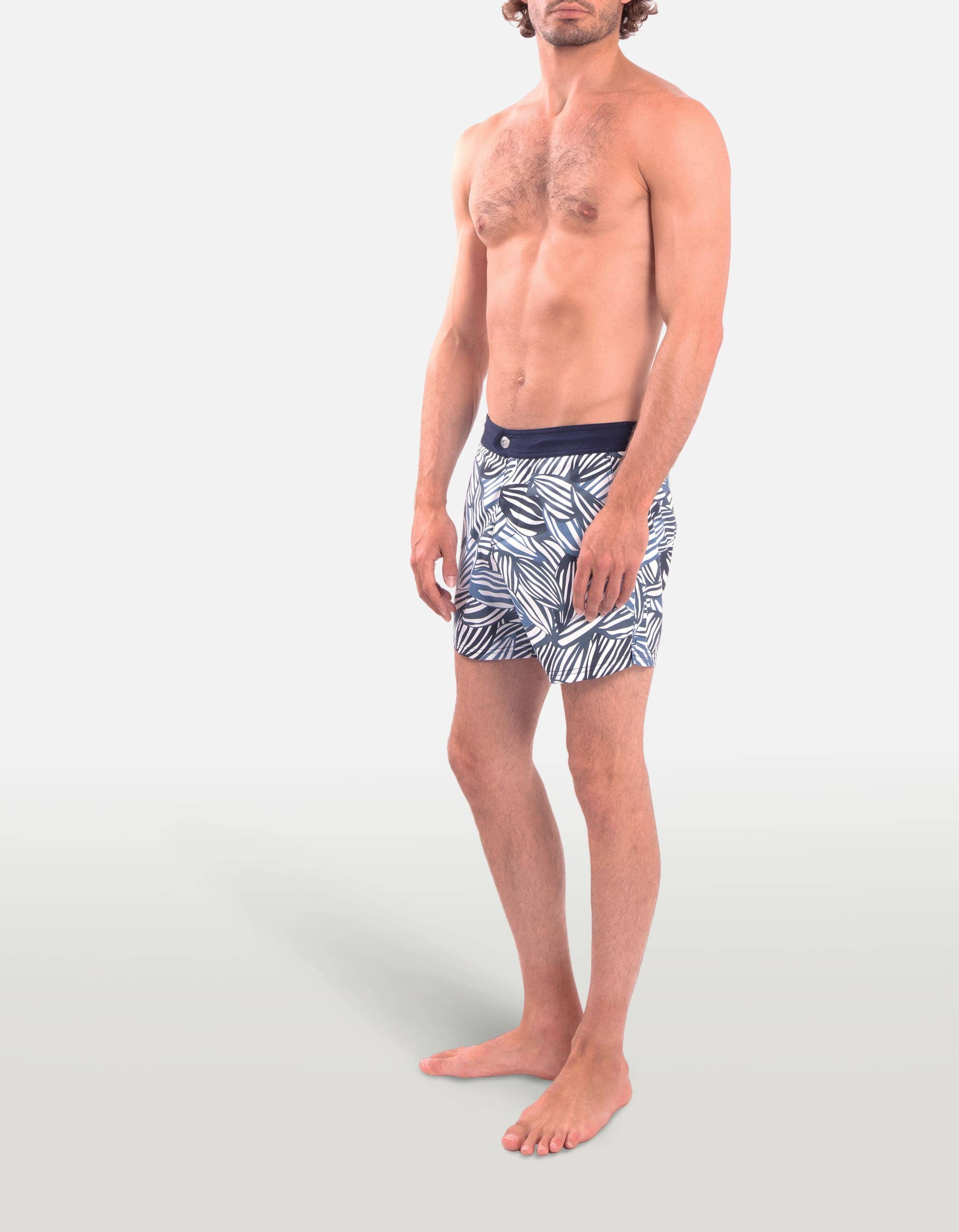 Ben - P22. Blue Feve Swim Shorts - Ben MACKEENE 