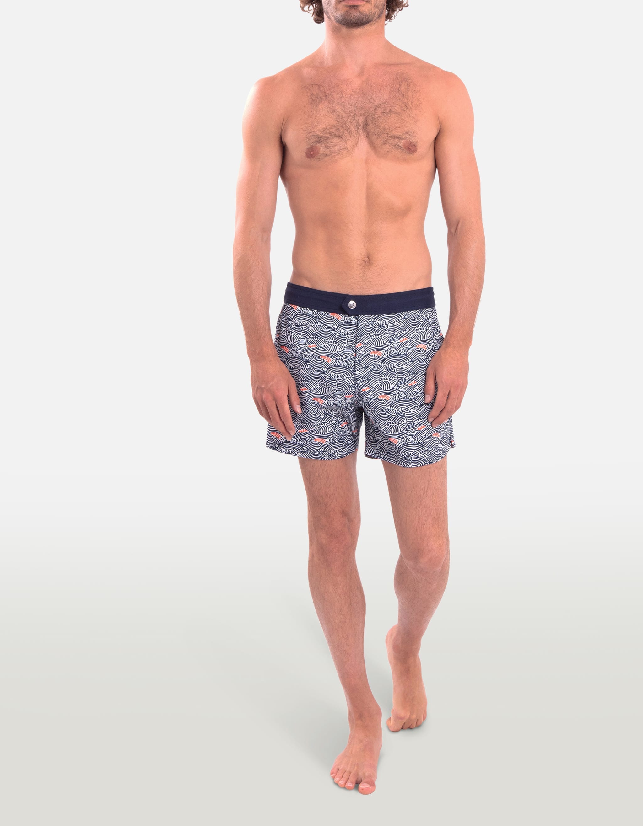 Ben - P23. Blue Nami Ben - P23. Blue Nami Swim Shorts - Ben MACKEENE