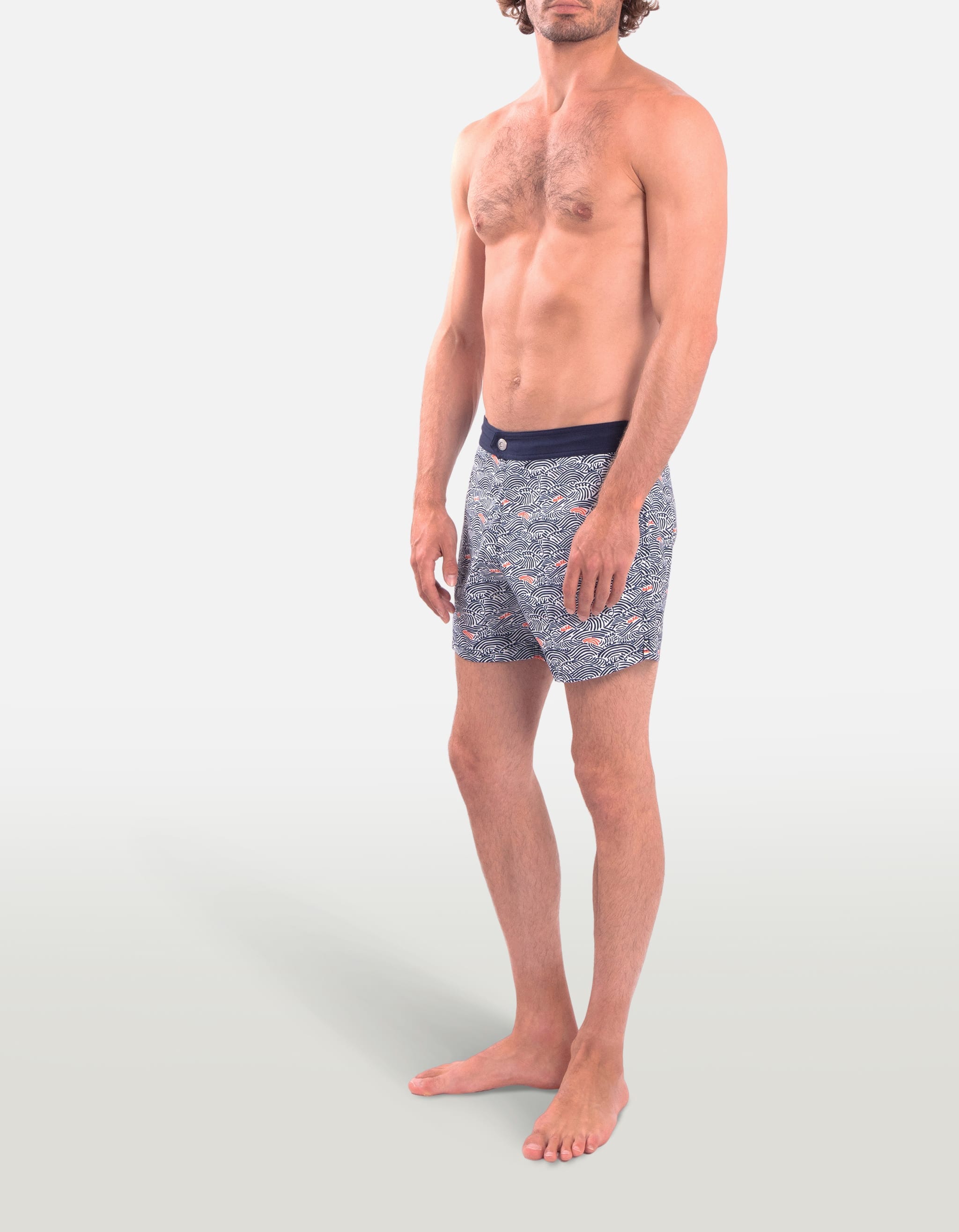 Ben - P23. Blue Nami Ben - P23. Blue Nami Swim Shorts - Ben MACKEENE