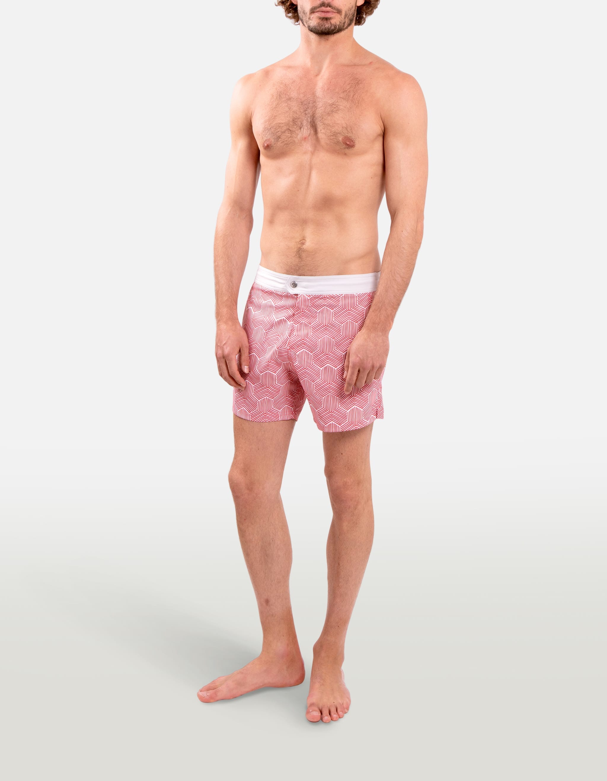 Ben - P28. Red Koniwa Ben - P28. Red Koniwa Swim Shorts - Ben MACKEENE