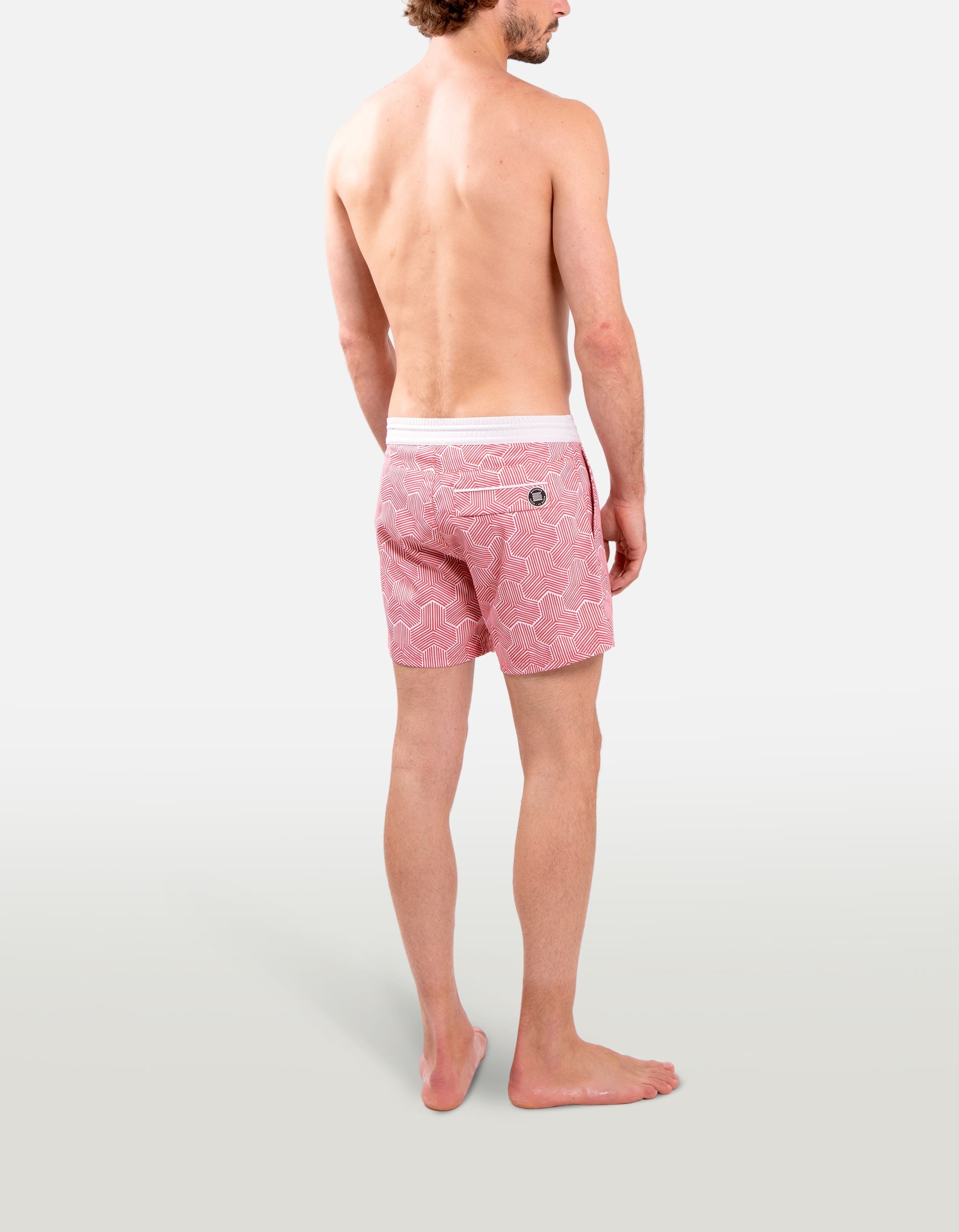 Ben - P28. Red Koniwa Ben - P28. Red Koniwa Swim Shorts - Ben MACKEENE