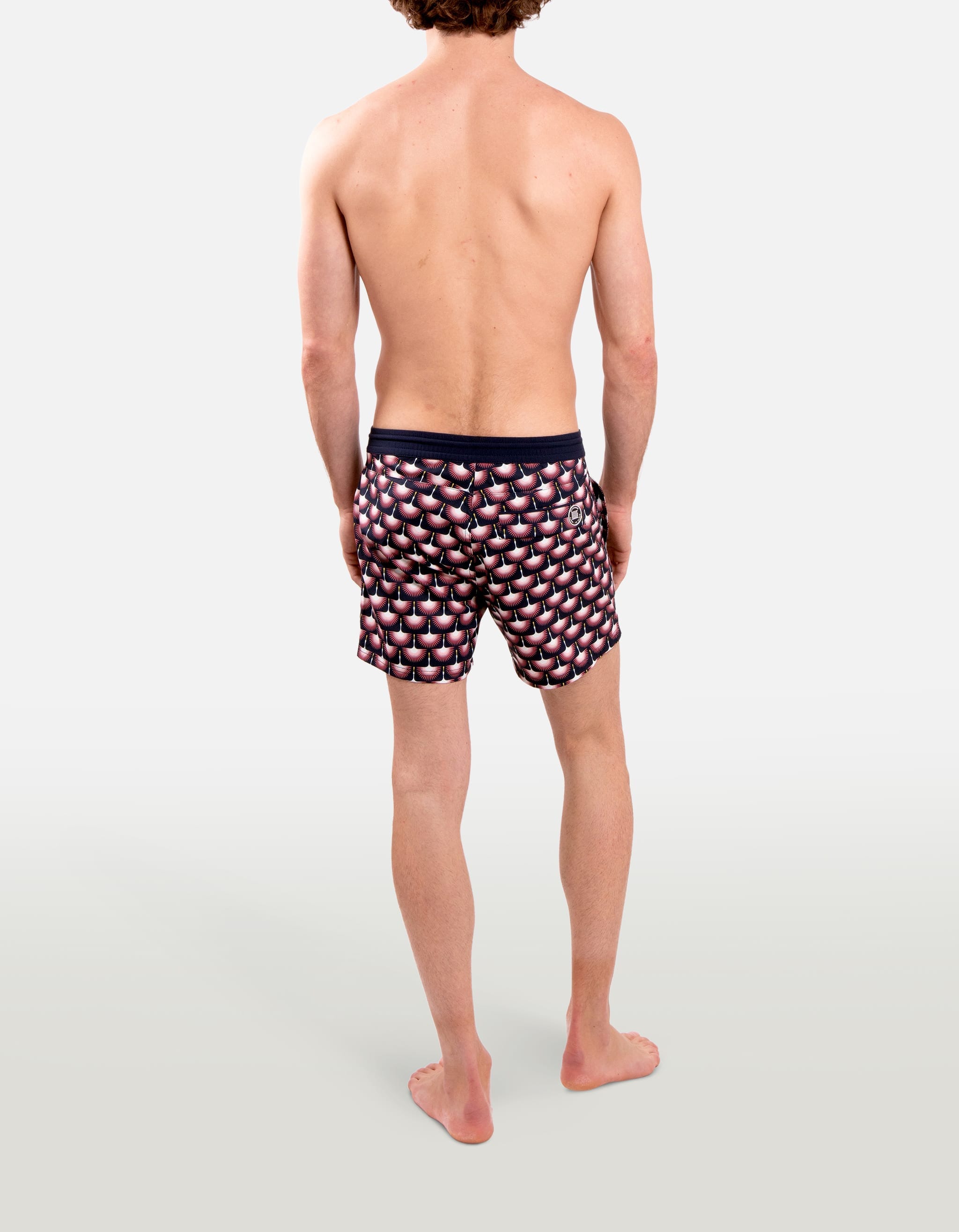 Ben - P30. Navy Hewed Swim Shorts - Ben MACKEENE 