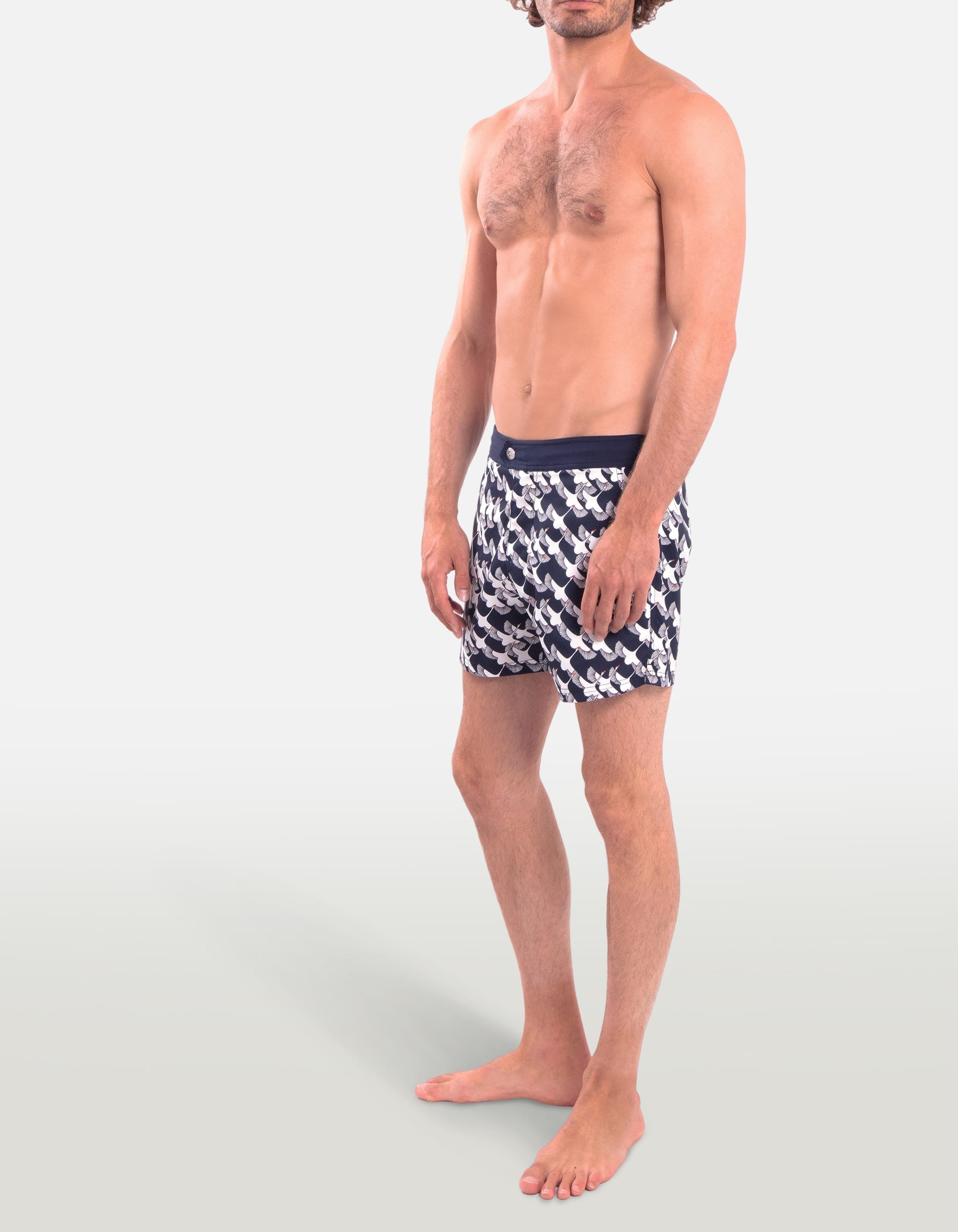Ben - P35. Navy Konotori Ben - P35. Navy Konotori Swim Shorts - Ben MACKEENE