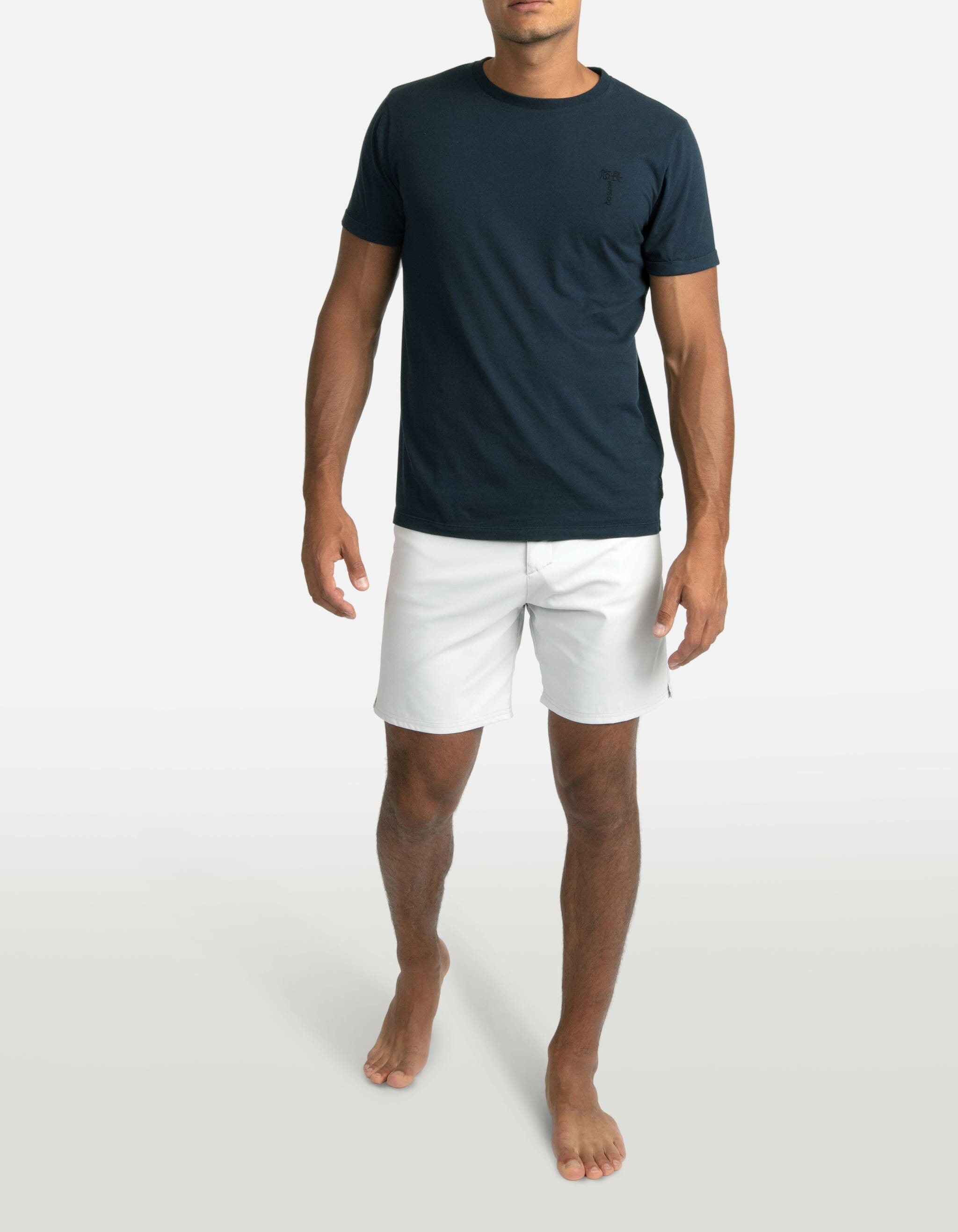 Jofe - 01. Navy - Embroidered Go Slow Jofe - 01. Navy - Embroidered Go Slow T-Shirts - Jofe MACKEENE