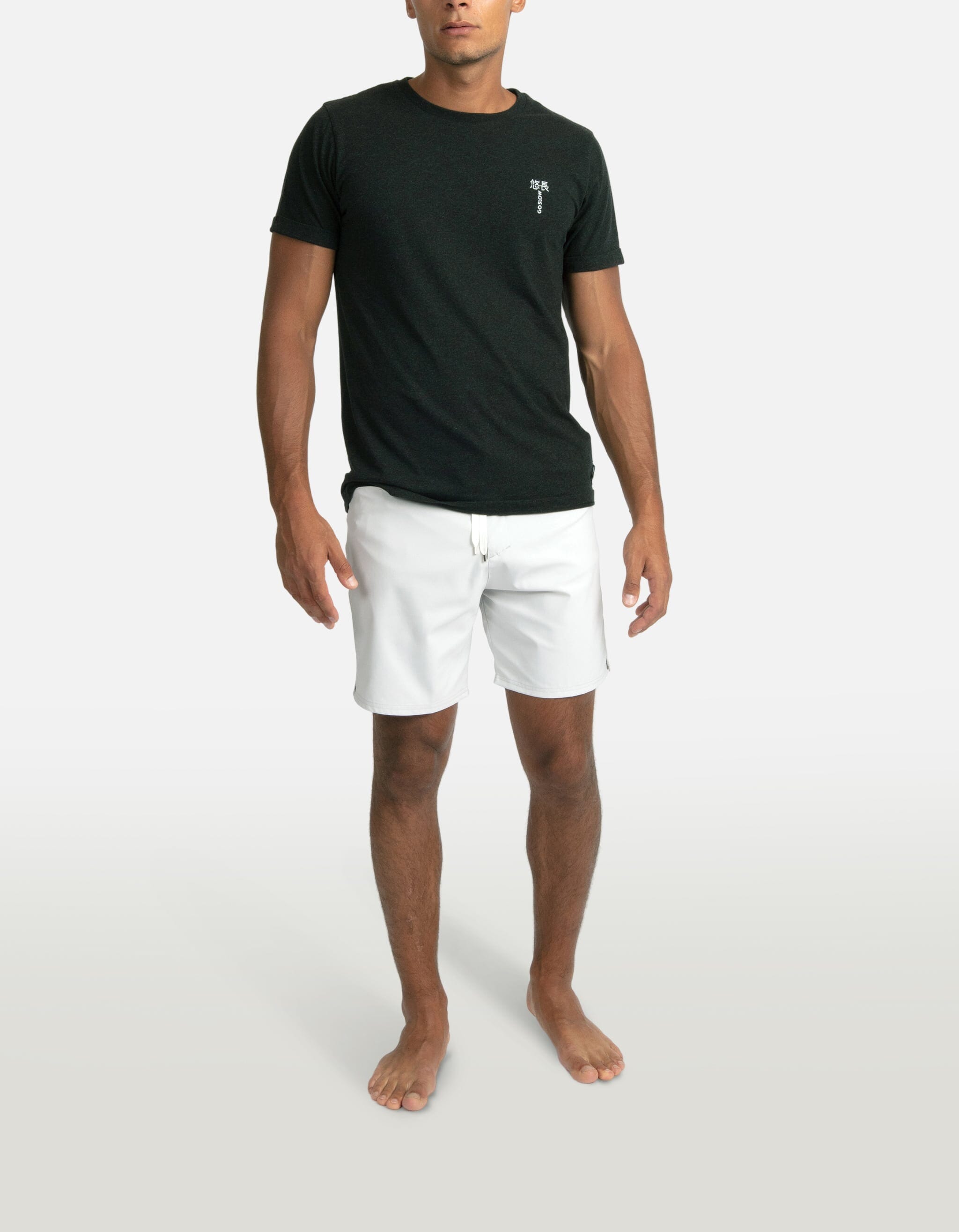 Jofe - 02. Black - Embroidered Go Slow Jofe - 02. Black - Embroidered Go Slow T-Shirts - Jofe MACKEENE