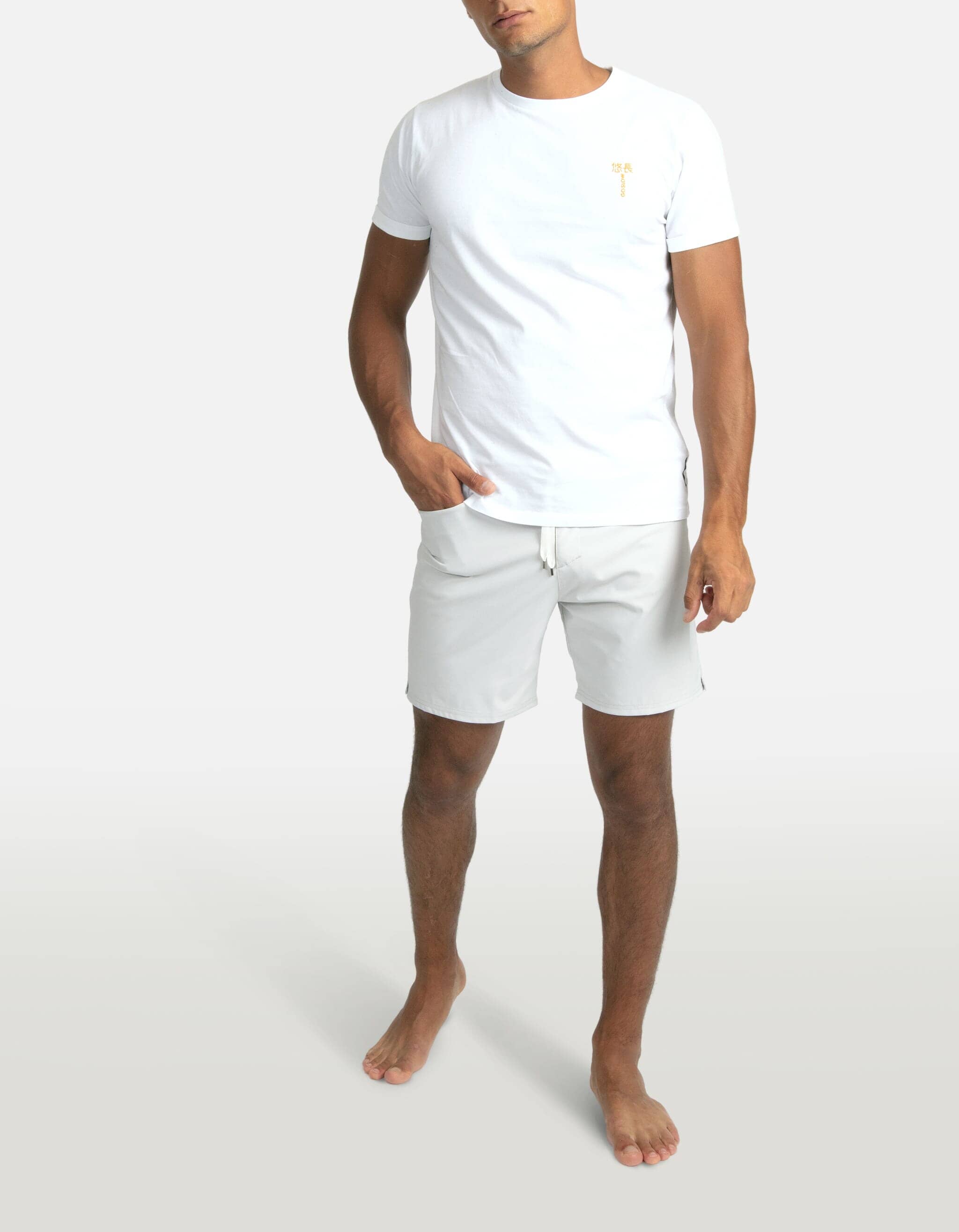 Jofe - 03. White - Embroidered Go Slow Jofe - 03. White - Embroidered Go Slow T-Shirts - Jofe MACKEENE