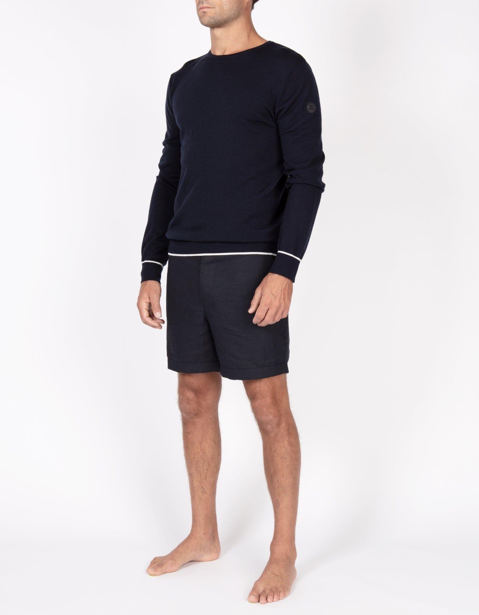 Agon2 R - 01. Bleu Marine Agon2 R - 01. Navy Sweaters - Agon2 R MACKEENE