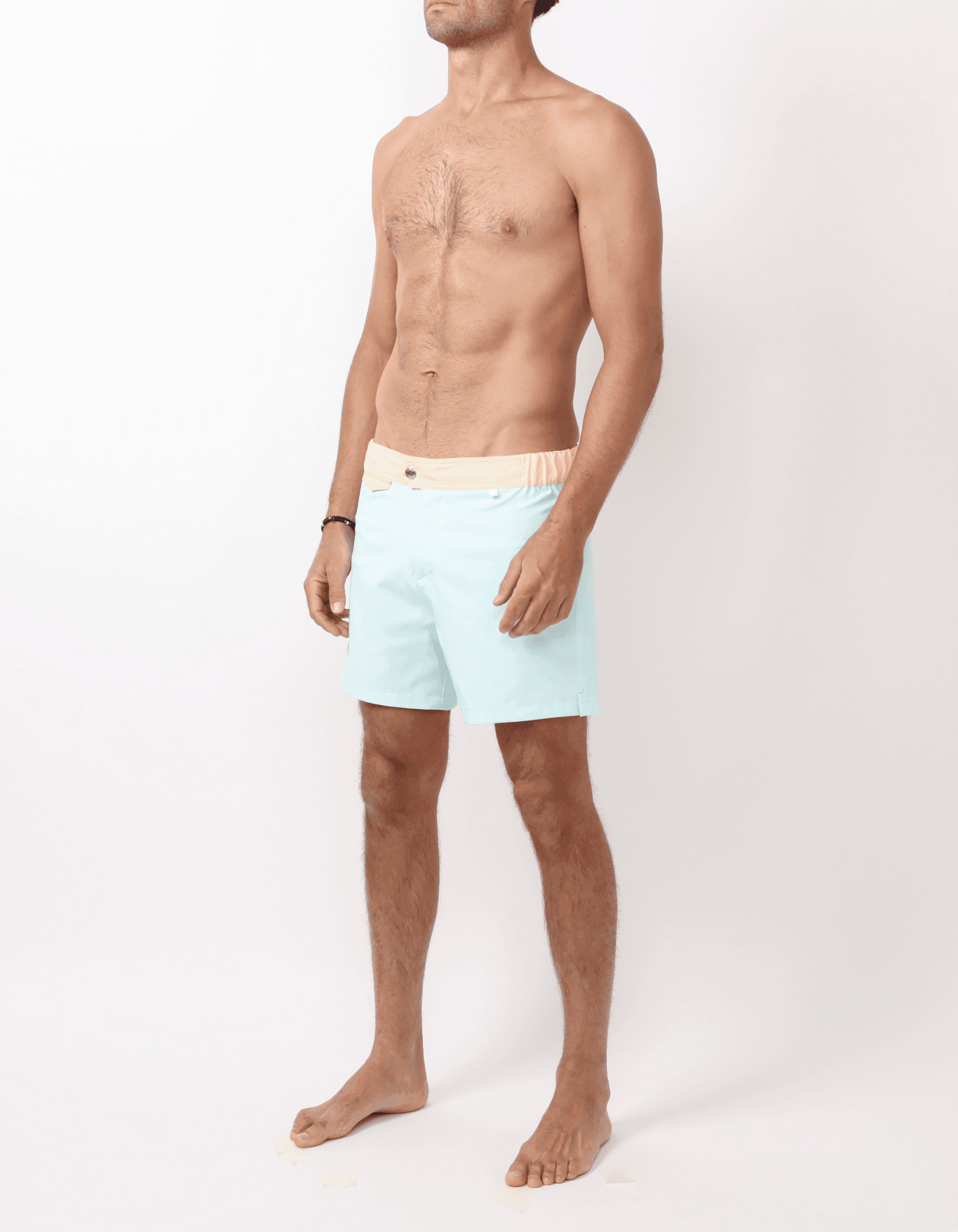 Gize - 03. Sky & Peach Light Gize - 03. Sky & Peach Light Swim Shorts - Gize MACKEENE