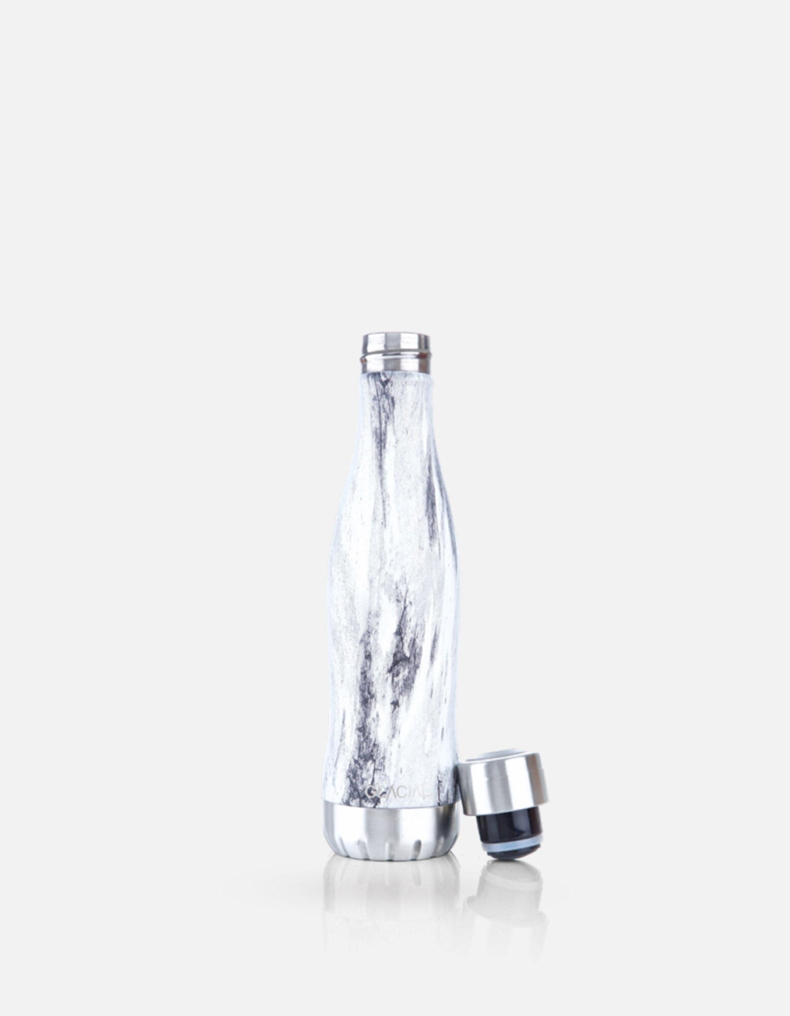 White Marble - Stainless Steel White Marble - Stainless Steel Bottles - Glacial MACKEENE