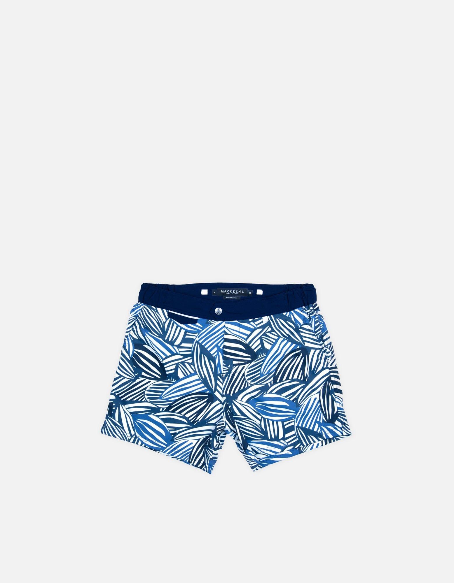 Gize - P05. Petrol Feve & Navy Gize - P05. Petrol Feve & Navy Swim Shorts - Gize MACKEENE