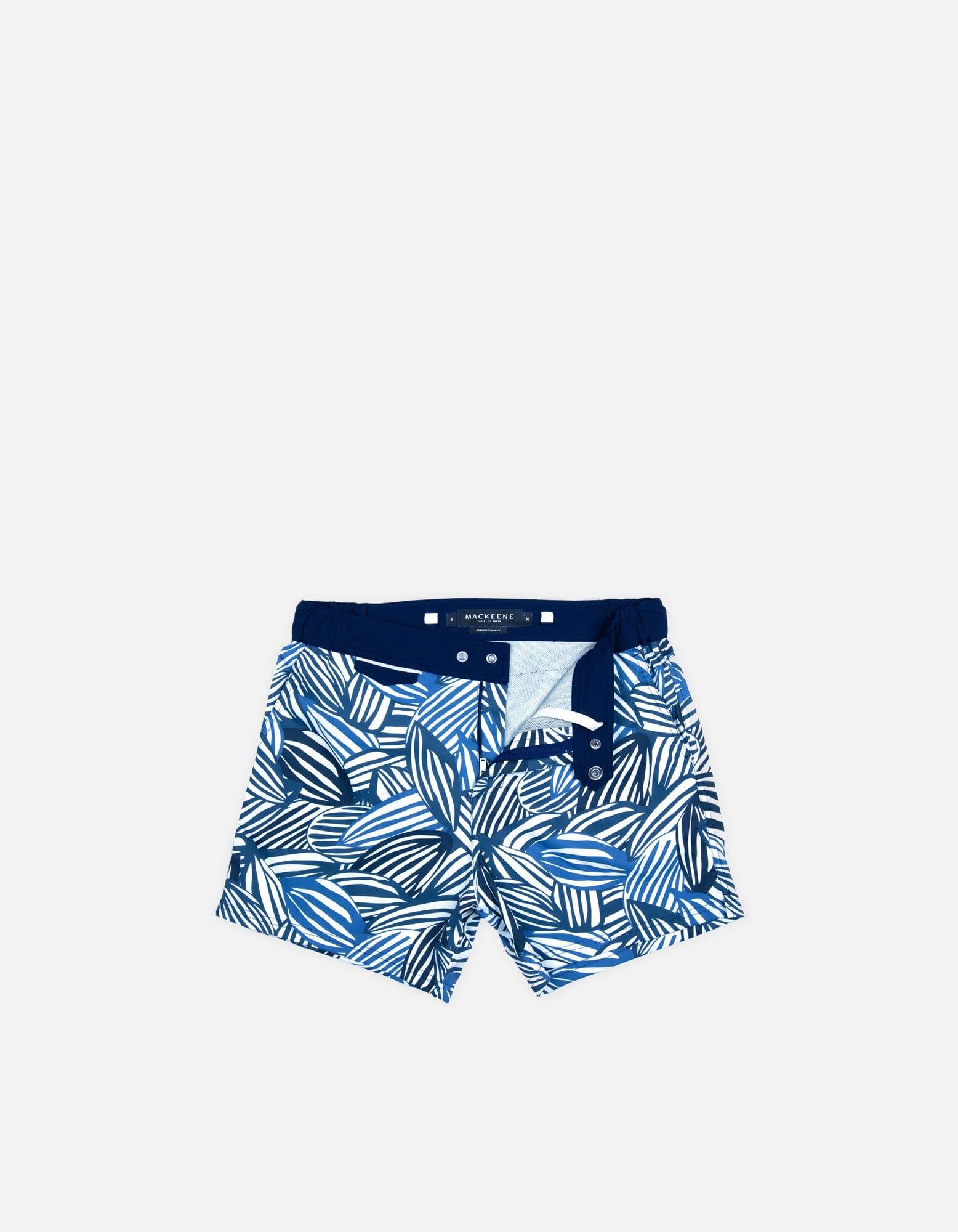 Gize - P05. Petrol Feve & Navy Gize - P05. Petrol Feve & Navy Swim Shorts - Gize MACKEENE
