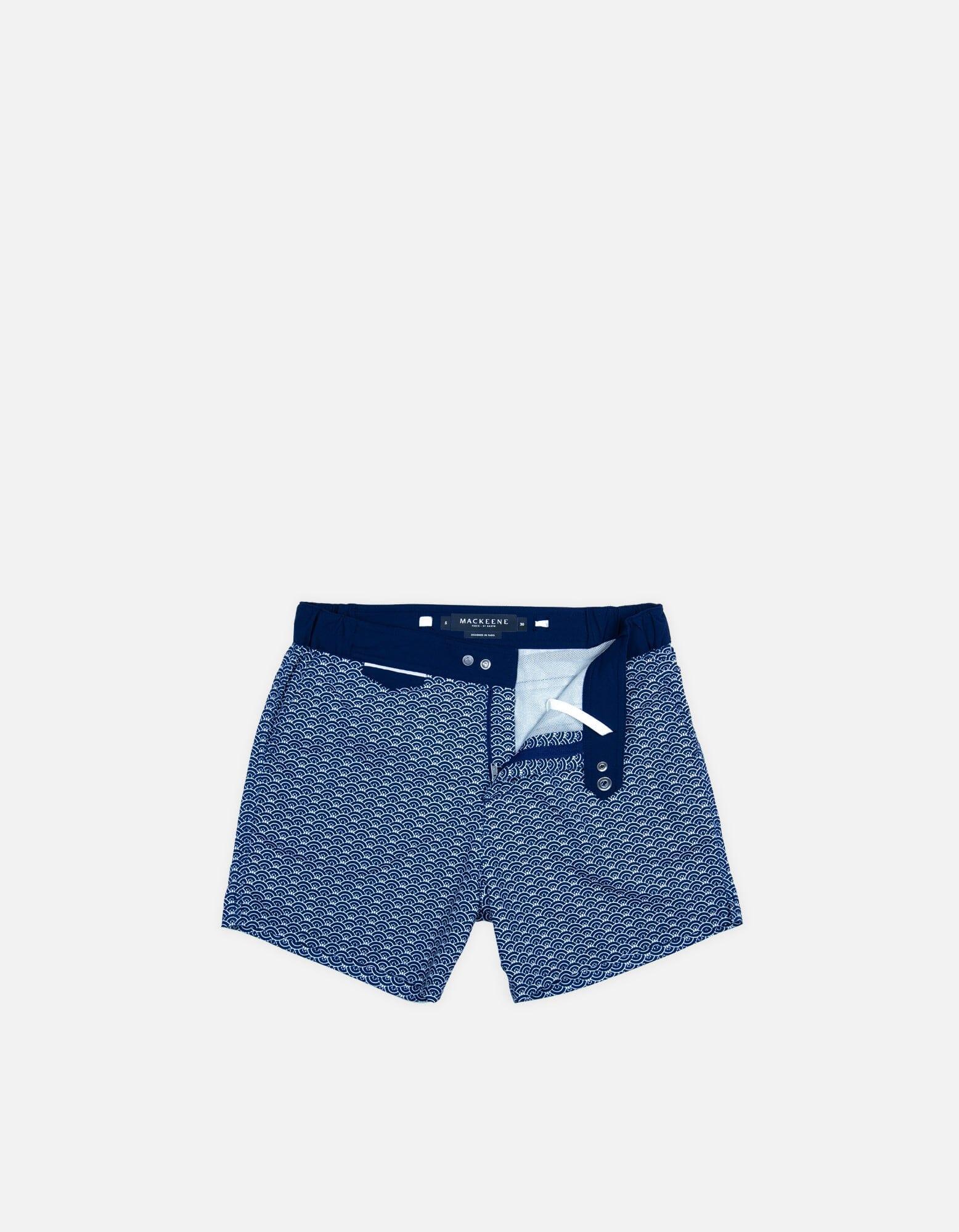 Gize - P06. Petrol Scales & Navy Gize - P06. Petrol Scales & Navy Swim Shorts - Gize MACKEENE