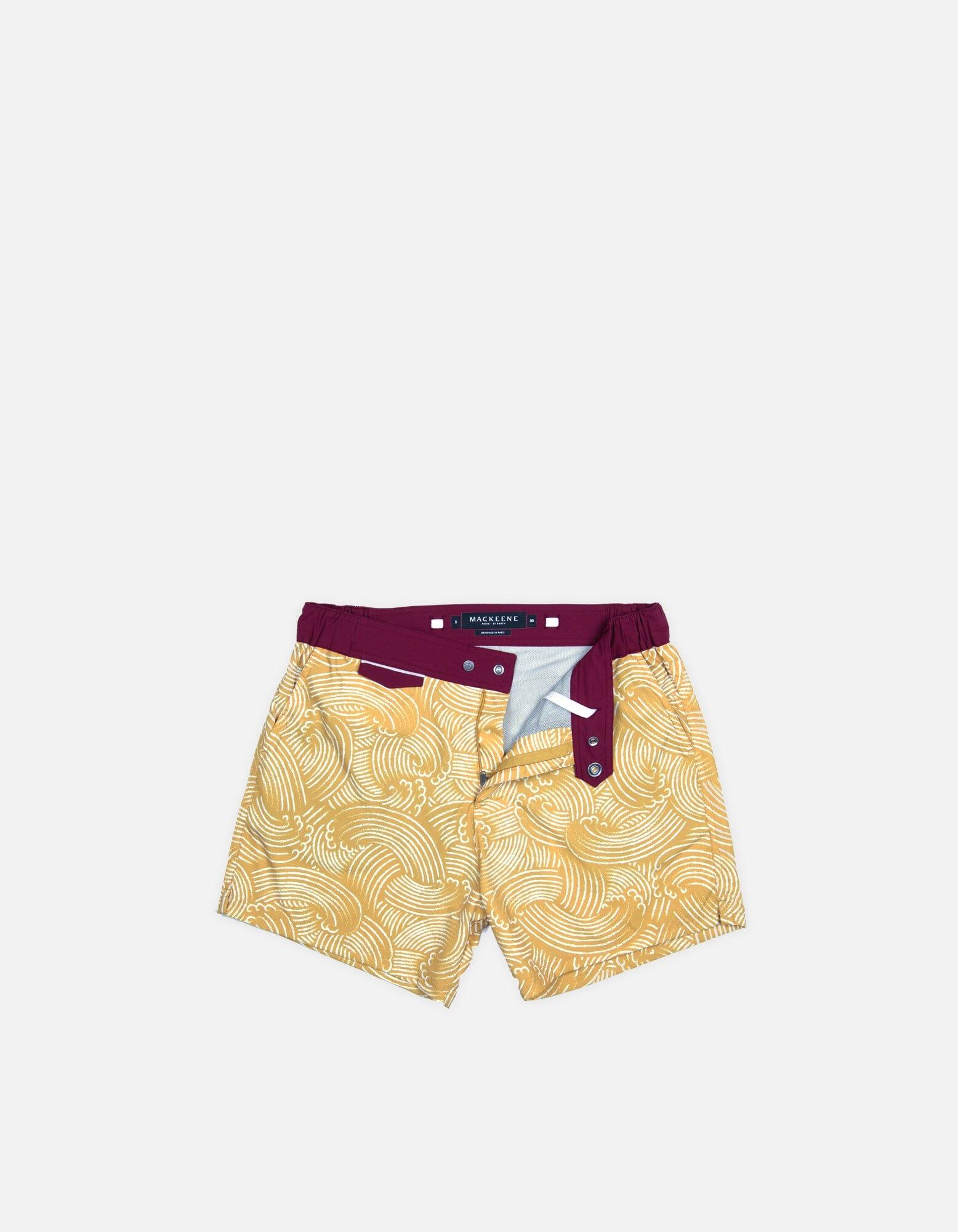 Gize - P11. Windy Mustard & Bordo Swim Shorts - Gize MACKEENE 