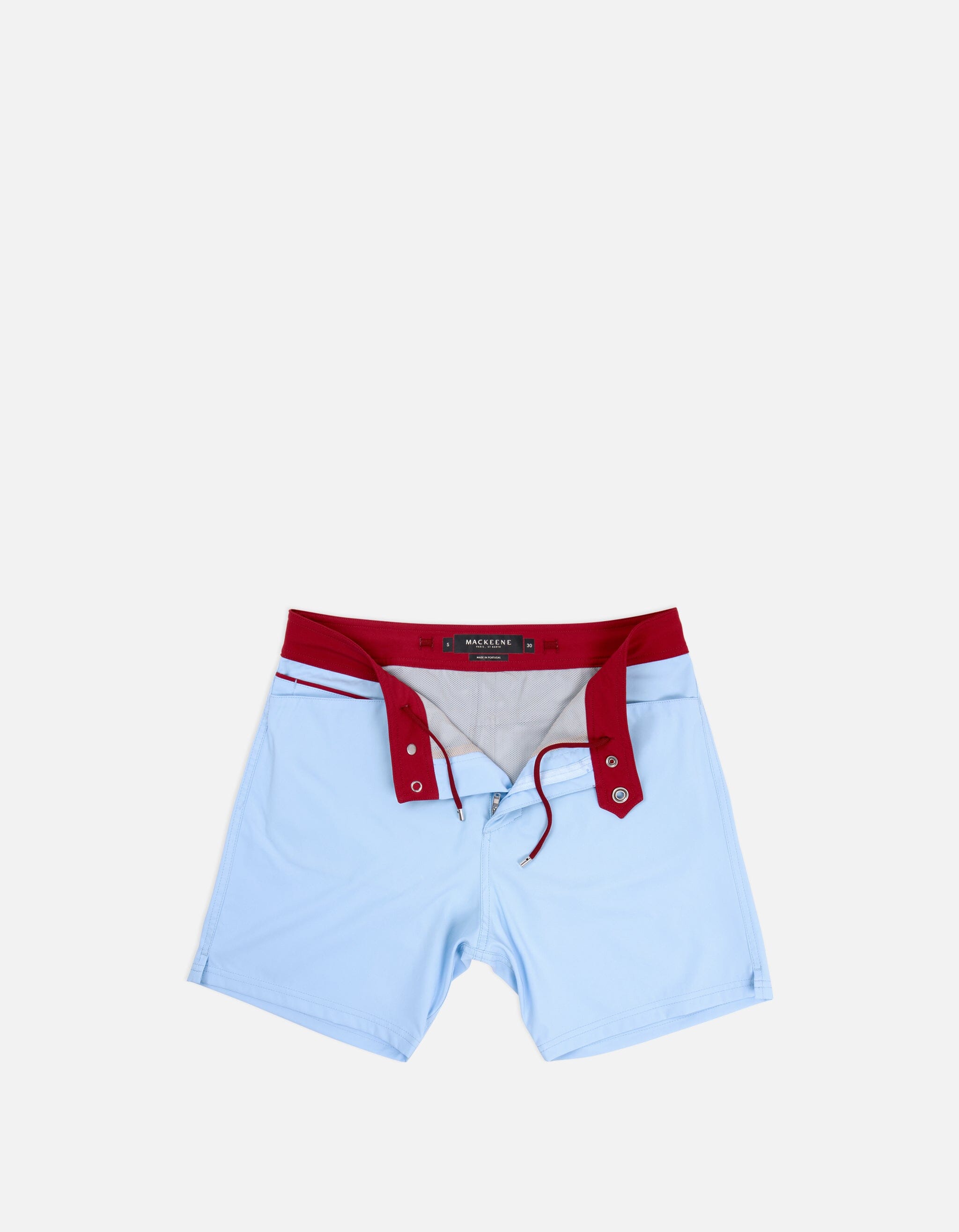 Barth5 - 01. Blue Light & Bordeau Swim Shorts - Barth5 MACKEENE 