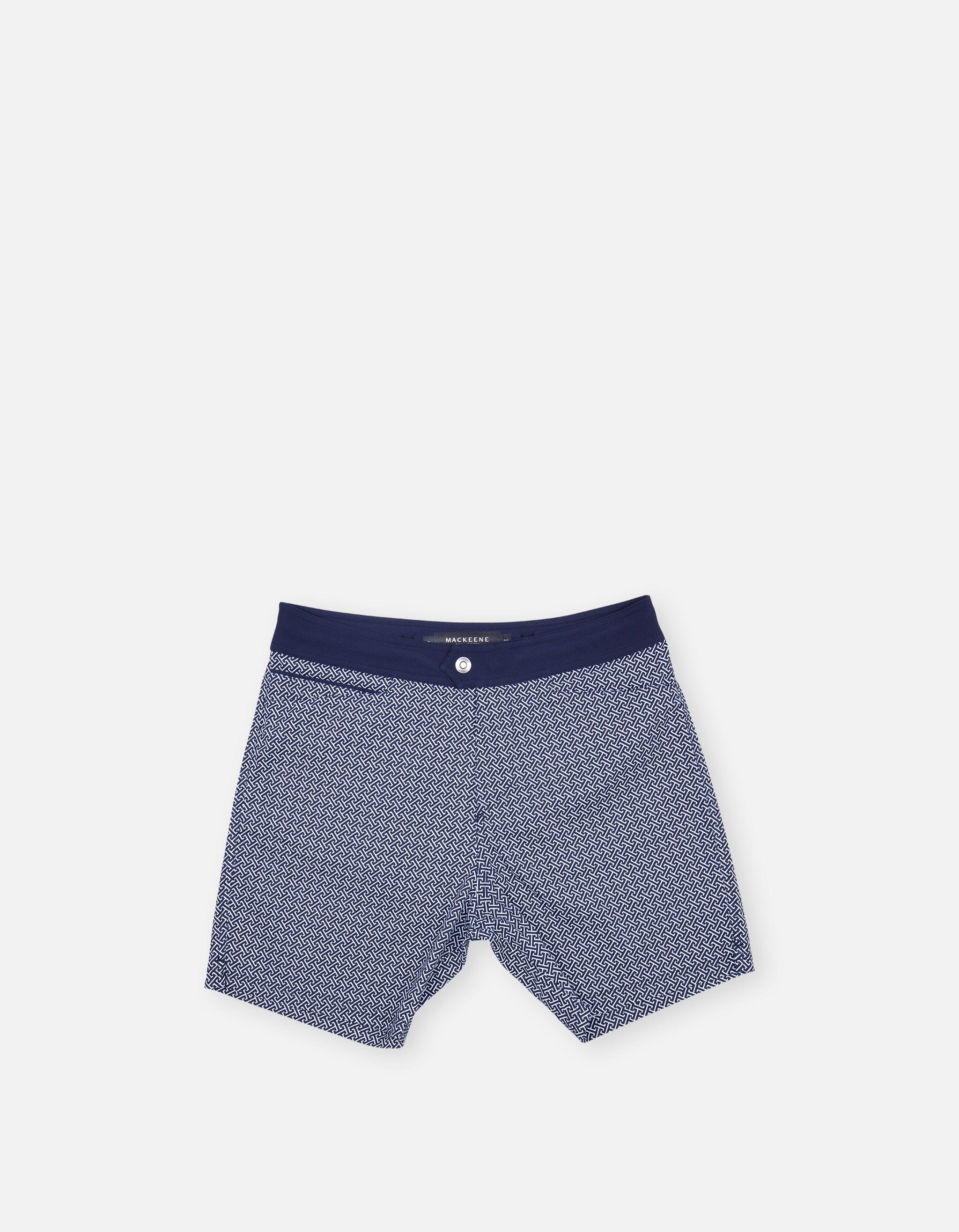 Barth5 - P20. Navy Hermé Swim Shorts - Barth5 MACKEENE 