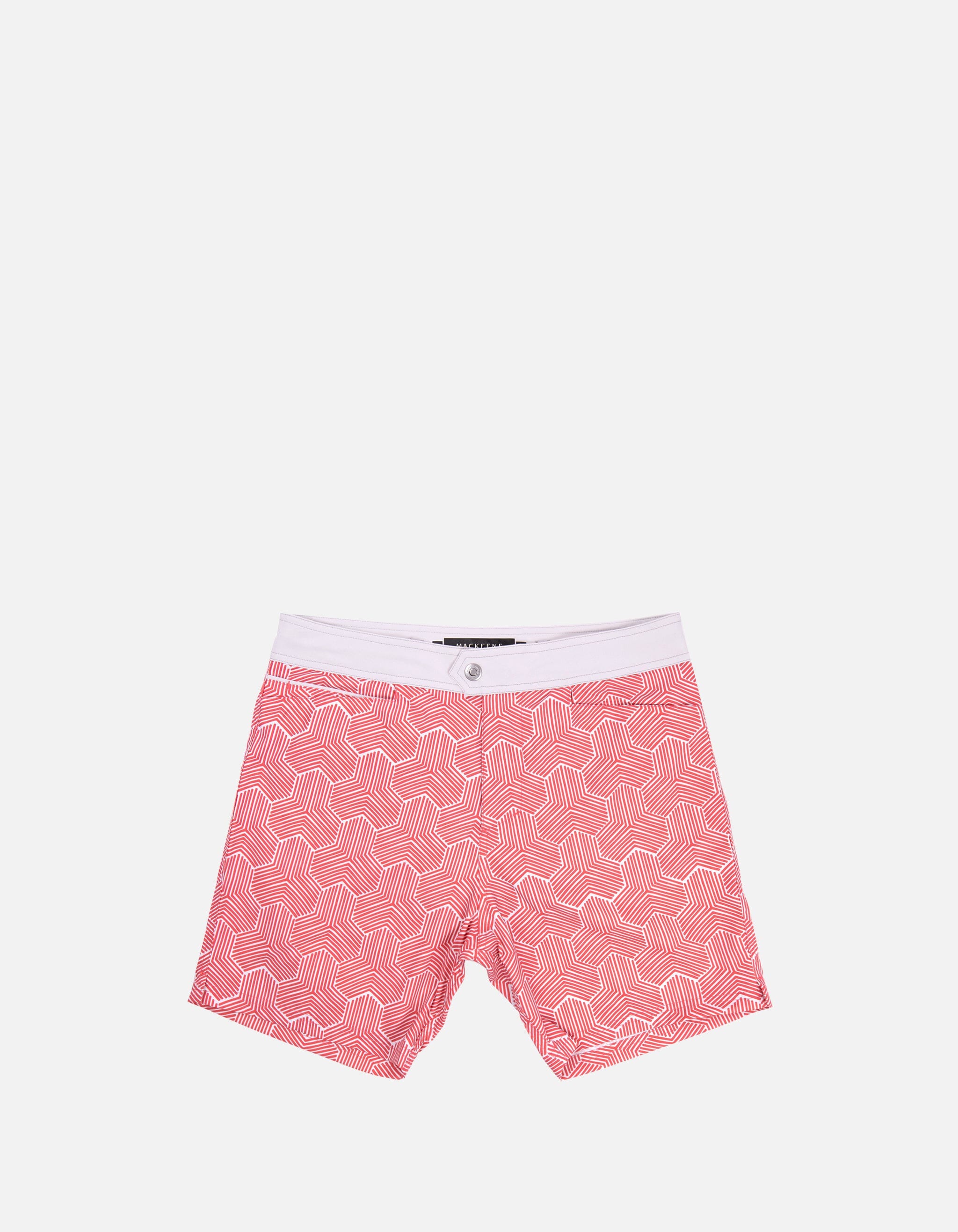 Barth5 - P28. Red Koniwa Swim Shorts - Barth5 MACKEENE 