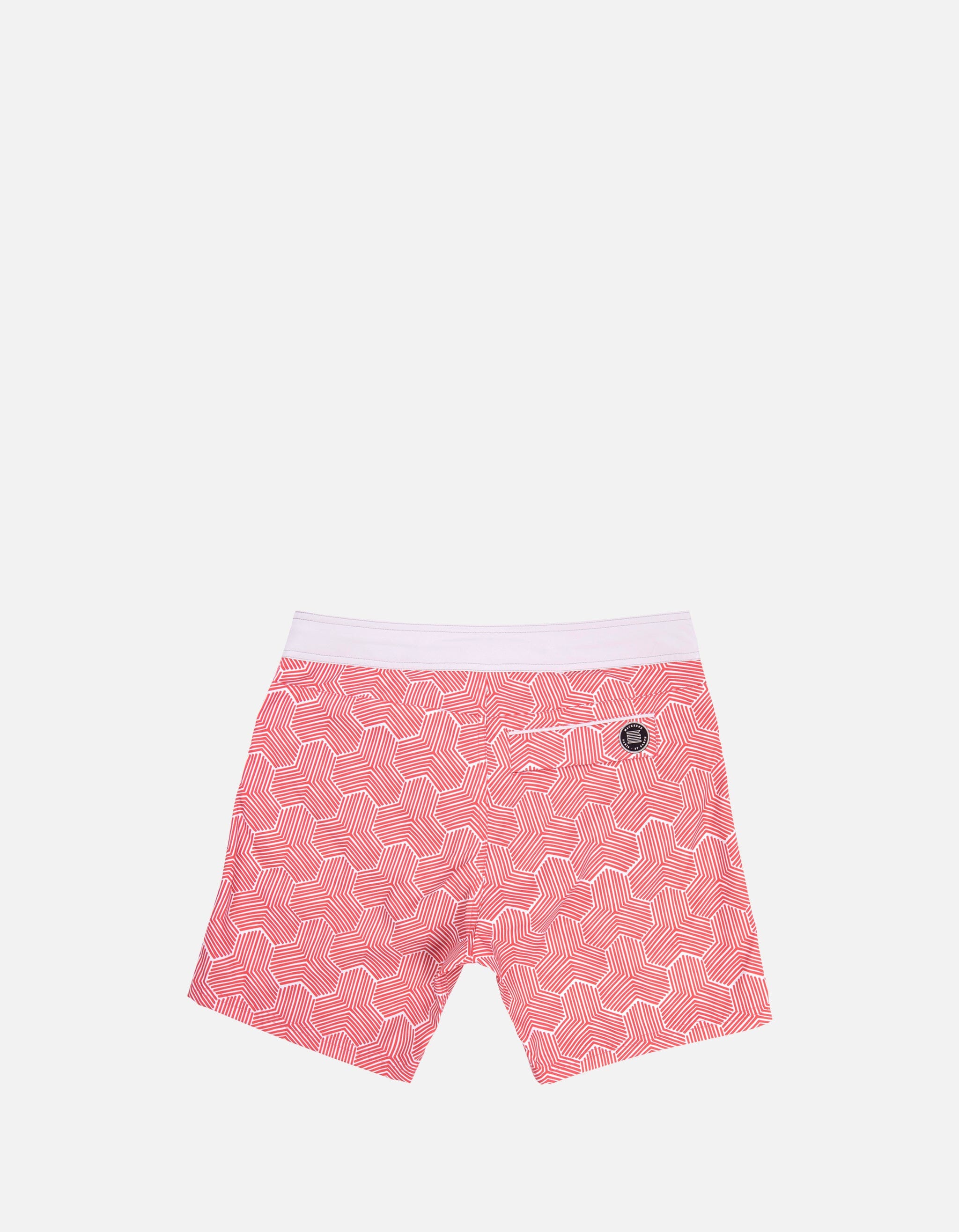 Barth5 - P28. Red Koniwa Swim Shorts - Barth5 MACKEENE 