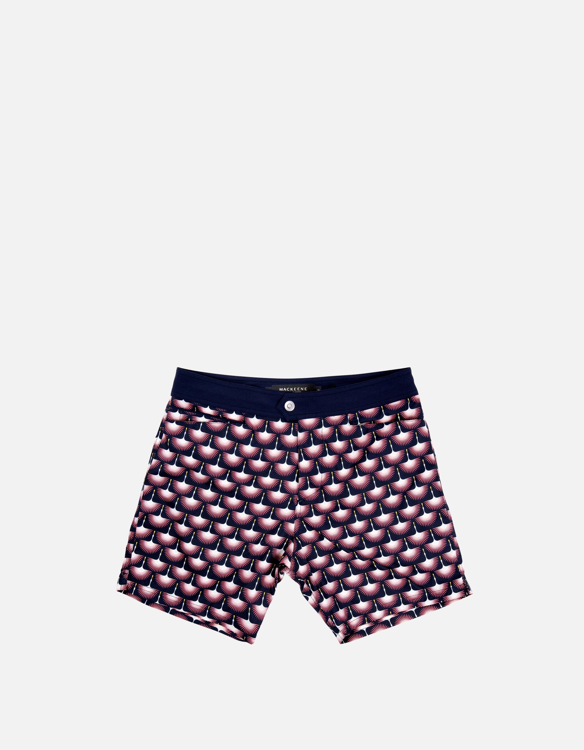 Barth5 - P30. Navy Hewed Swim Shorts - Barth5 MACKEENE 