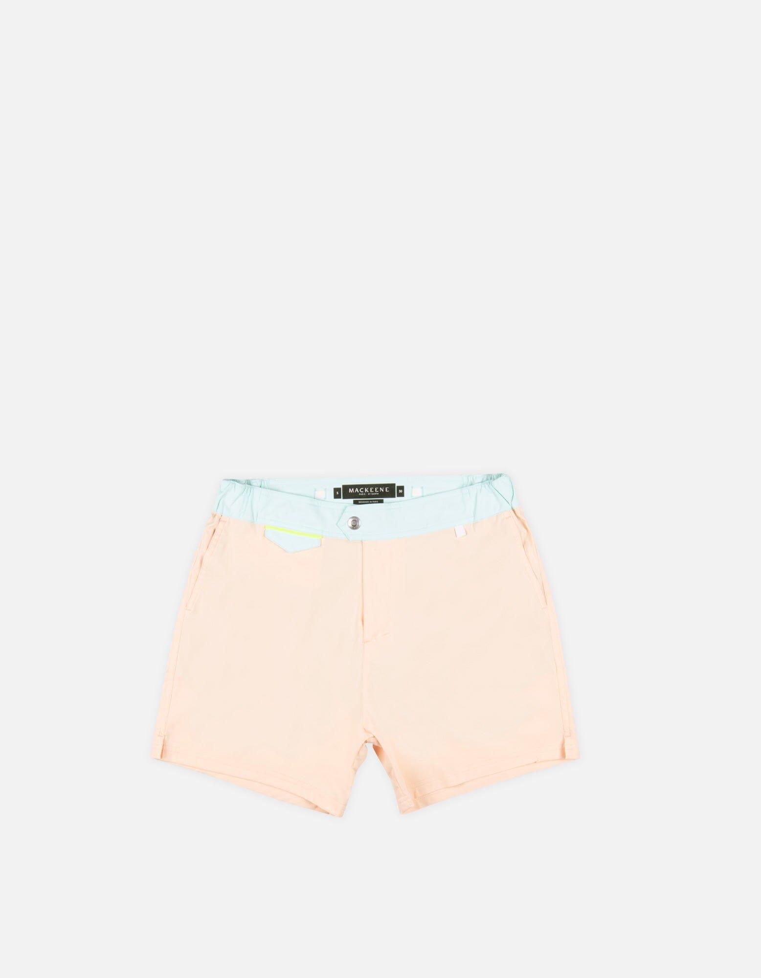 Gize - 02. Peach Light & Sky Swim Shorts - Gize MACKEENE 