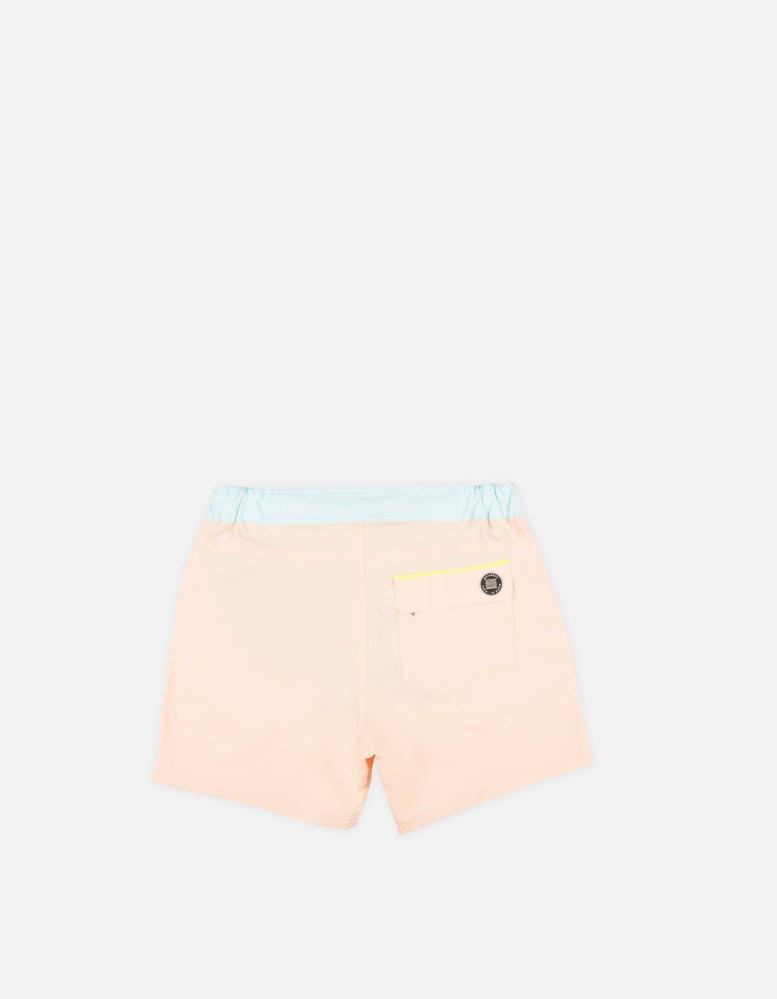 Gize - 02. Peach Light & Sky Swim Shorts - Gize MACKEENE 