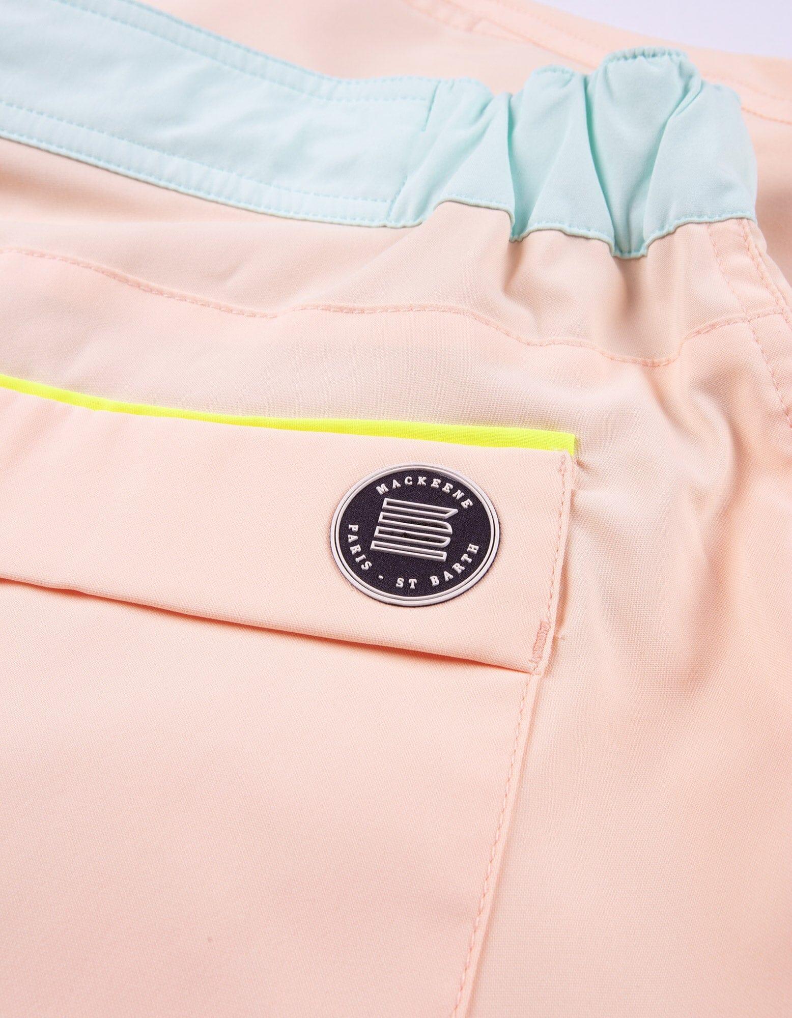 Gize - 02. Peach Light & Sky Swim Shorts - Gize MACKEENE 