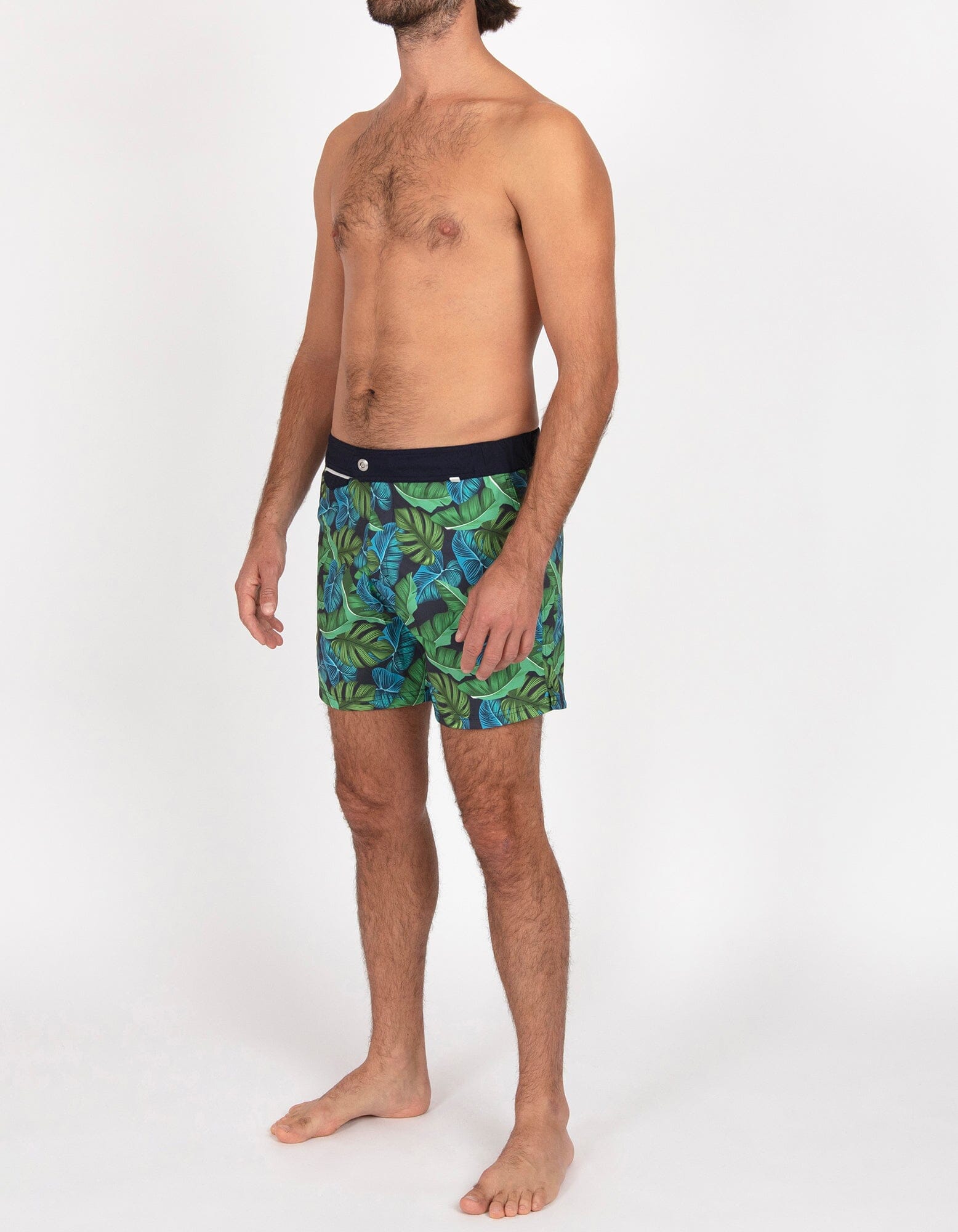 Gize - P02. Navy Tropic & Navy Gize - P02. Navy Tropic & Navy Swim Shorts - Gize MACKEENE