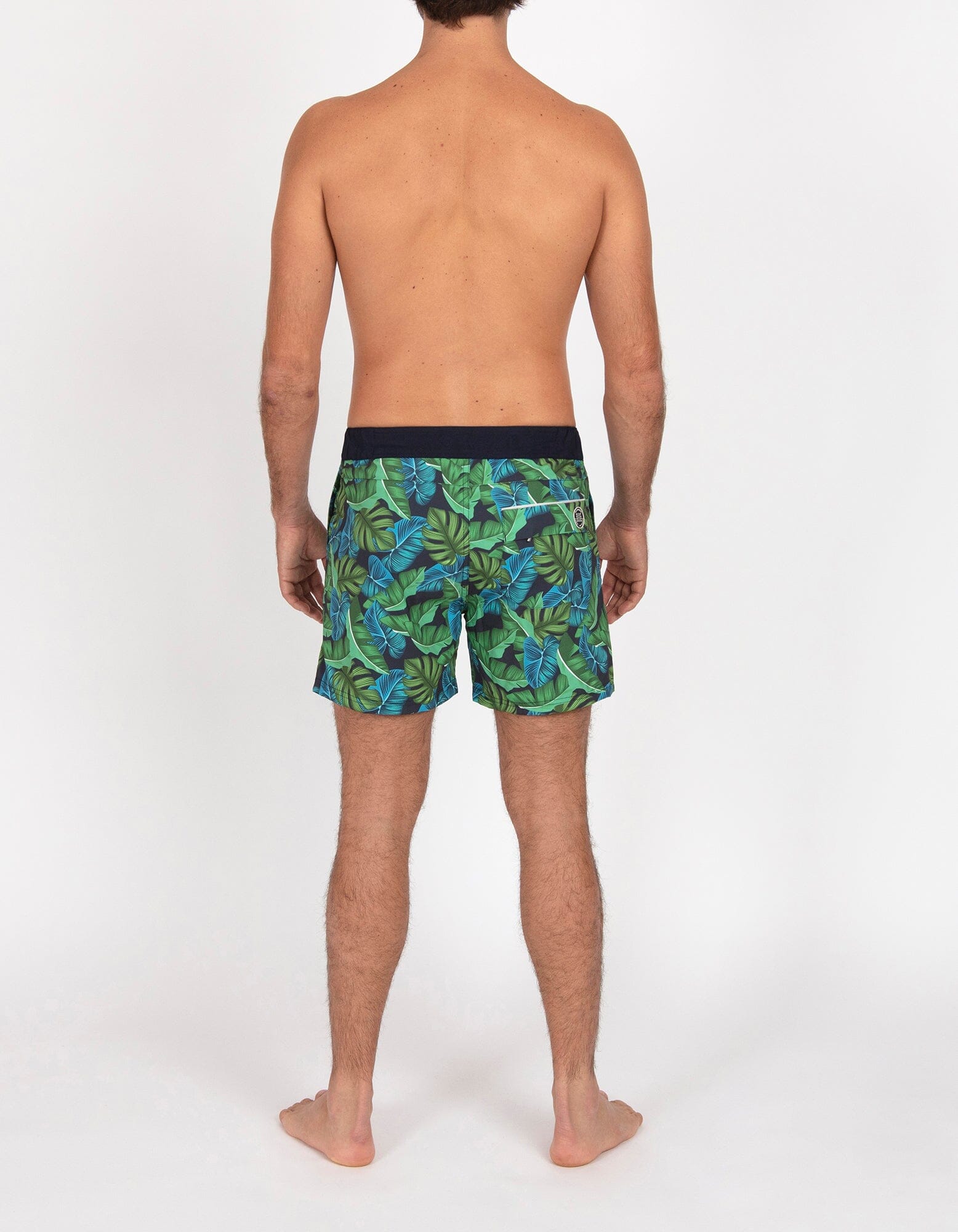 Gize - P02. Navy Tropic & Navy Gize - P02. Navy Tropic & Navy Swim Shorts - Gize MACKEENE