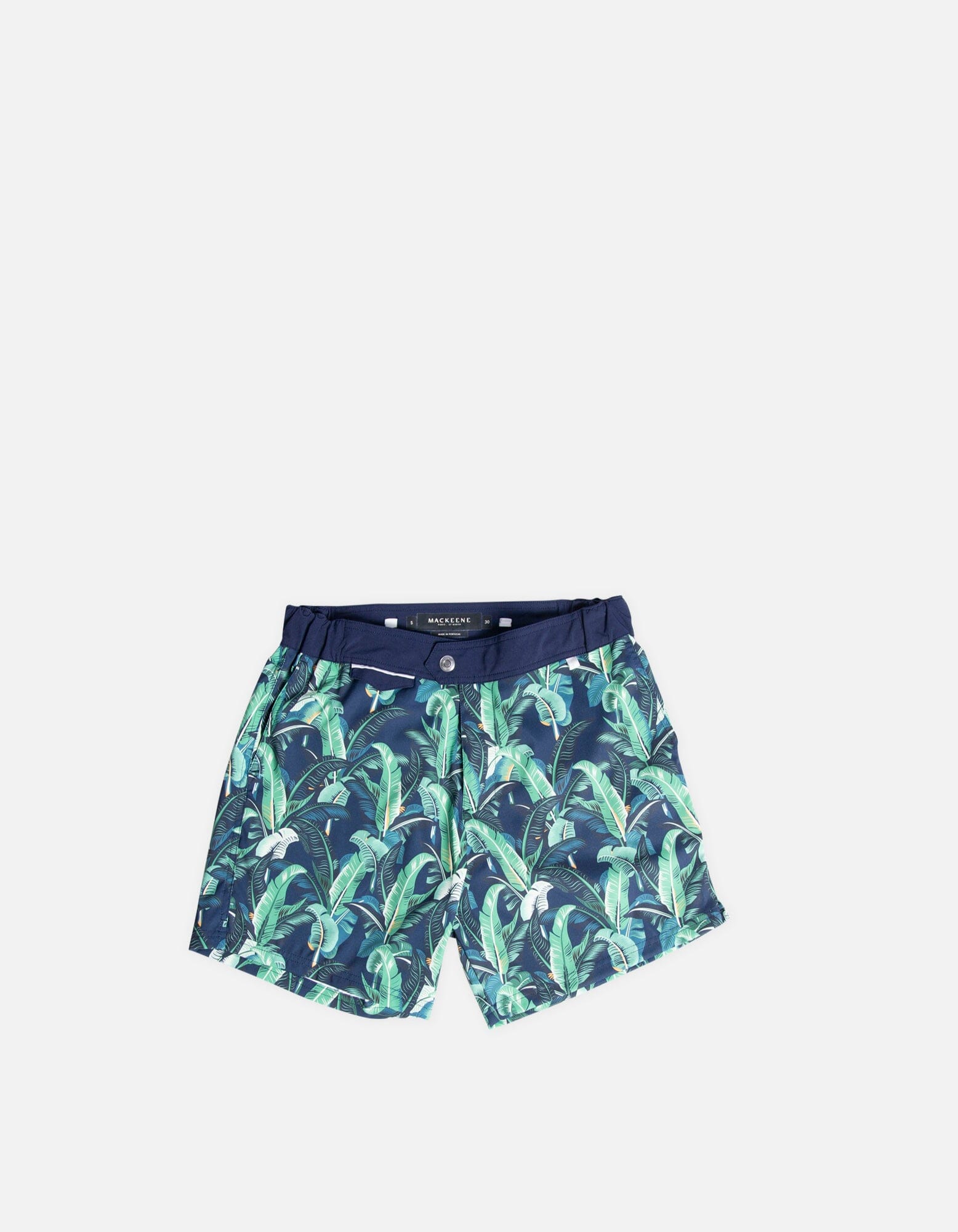 Gize - P03. Bold Tropic & Navy Swim Shorts - Gize MACKEENE 