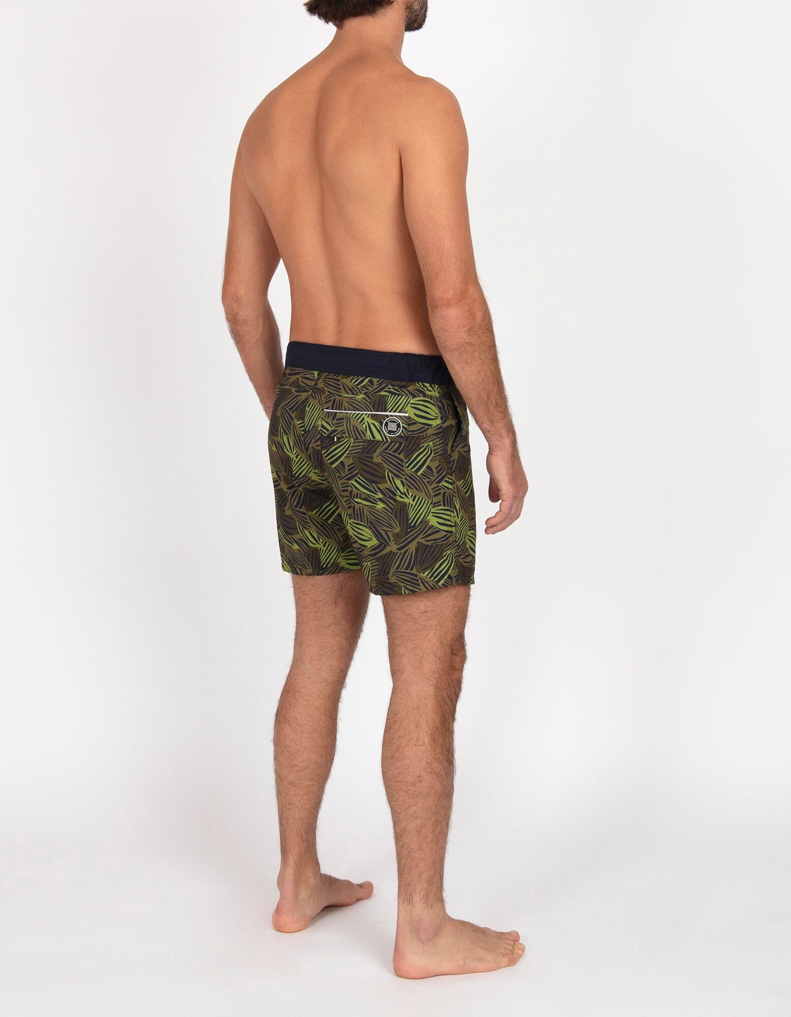 Gize - P04. Green Feve & Navy Gize - P04. Green Feve & Navy Swim Shorts - Gize MACKEENE