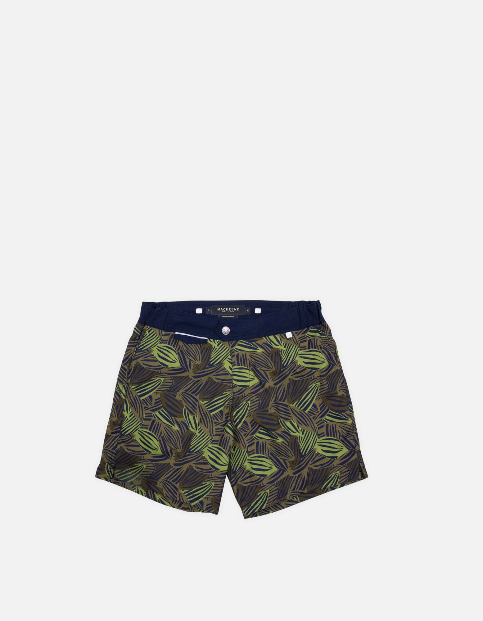 Gize - P04. Green Feve & Navy Gize - P04. Green Feve & Navy Swim Shorts - Gize MACKEENE