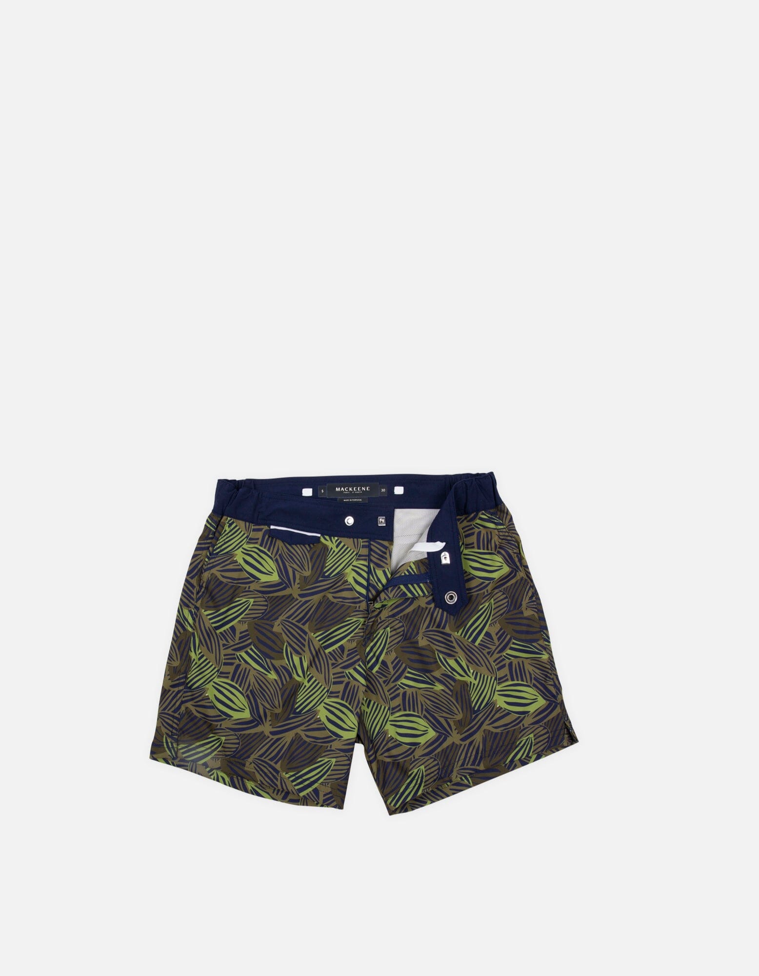 Gize - P04. Green Feve & Navy Gize - P04. Green Feve & Navy Swim Shorts - Gize MACKEENE