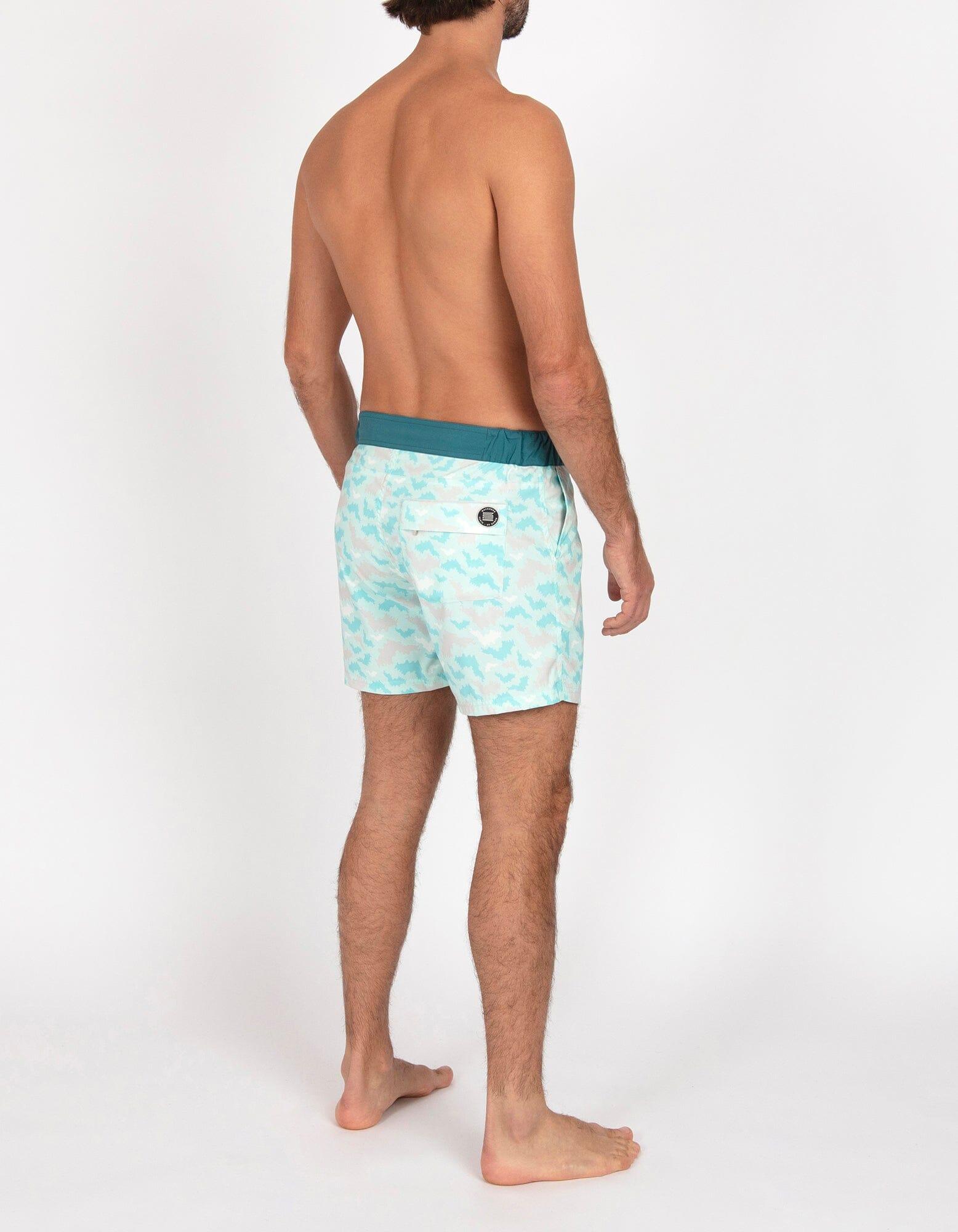 Gize - P07. St Bat Turquoise & Duck Gize - P07. St Bat Turquoise & Duck Swim Shorts - Gize MACKEENE
