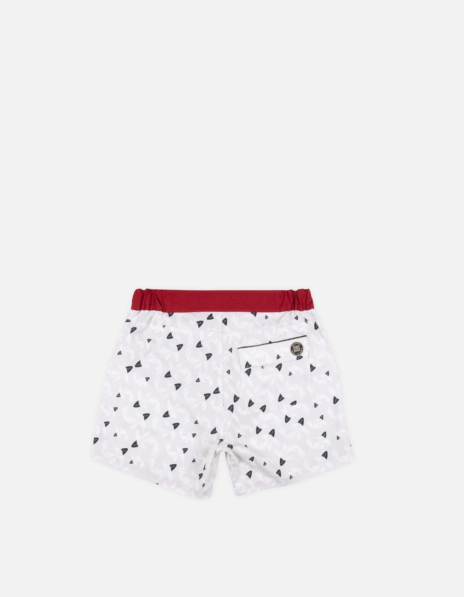 Gize - P14. Fish Grey & Bordo Swim Shorts - Gize MACKEENE 